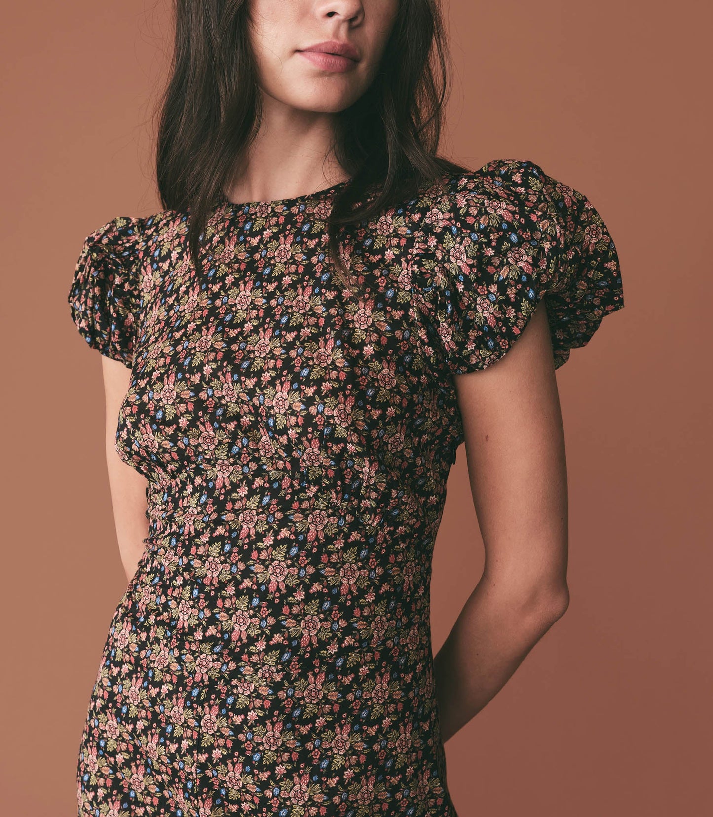 HMD -- RHODIA DRESS -- NOIR FOREST FLORAL