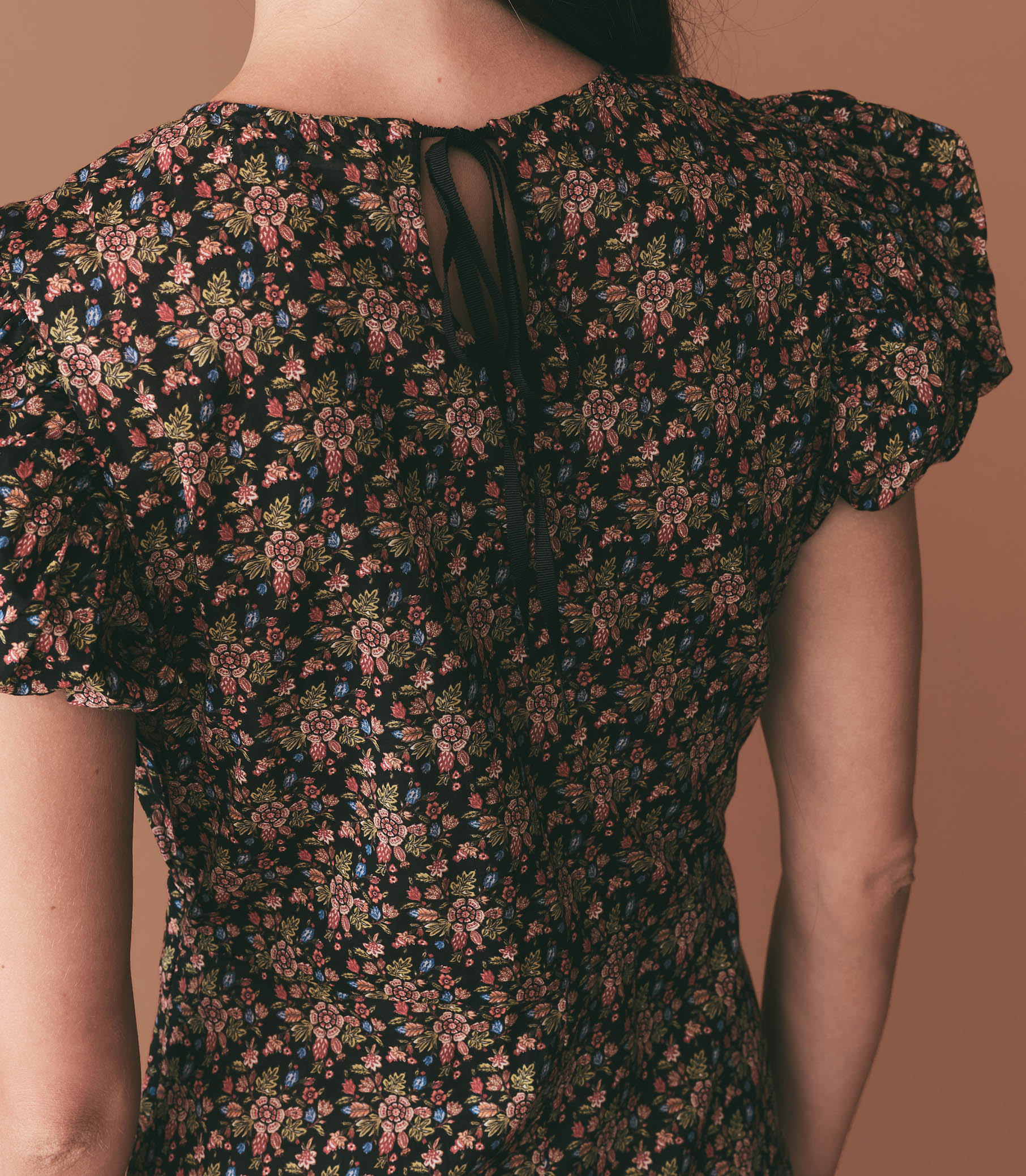 HMD -- RHODIA DRESS -- NOIR FOREST FLORAL view 3
