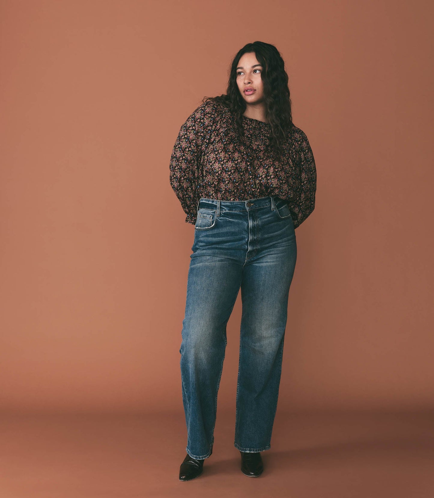 HMD -- AGOTHA TOP -- NOIR FOREST FLORAL