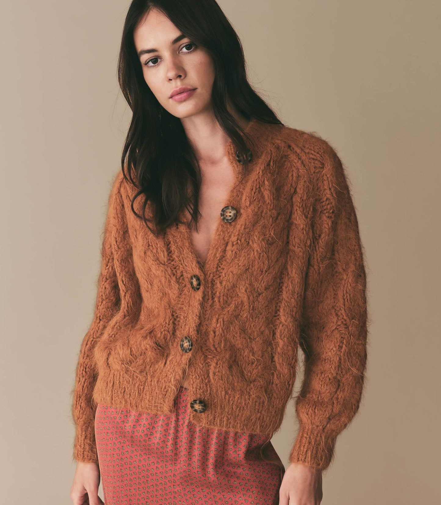 HMD -- ADELINA CARDIGAN -- BRIGHT PUMPKIN