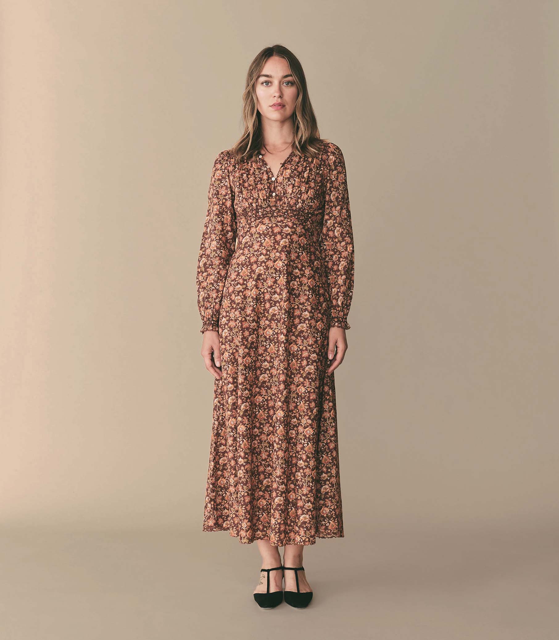MILANA DRESS -- MULBERRY VINE FLORAL view 2