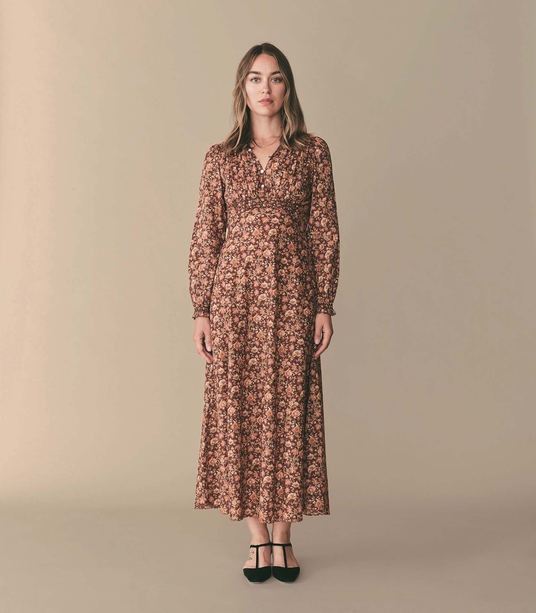 HMD -- MILANA DRESS -- MULBERRY VINE FLORAL view 2