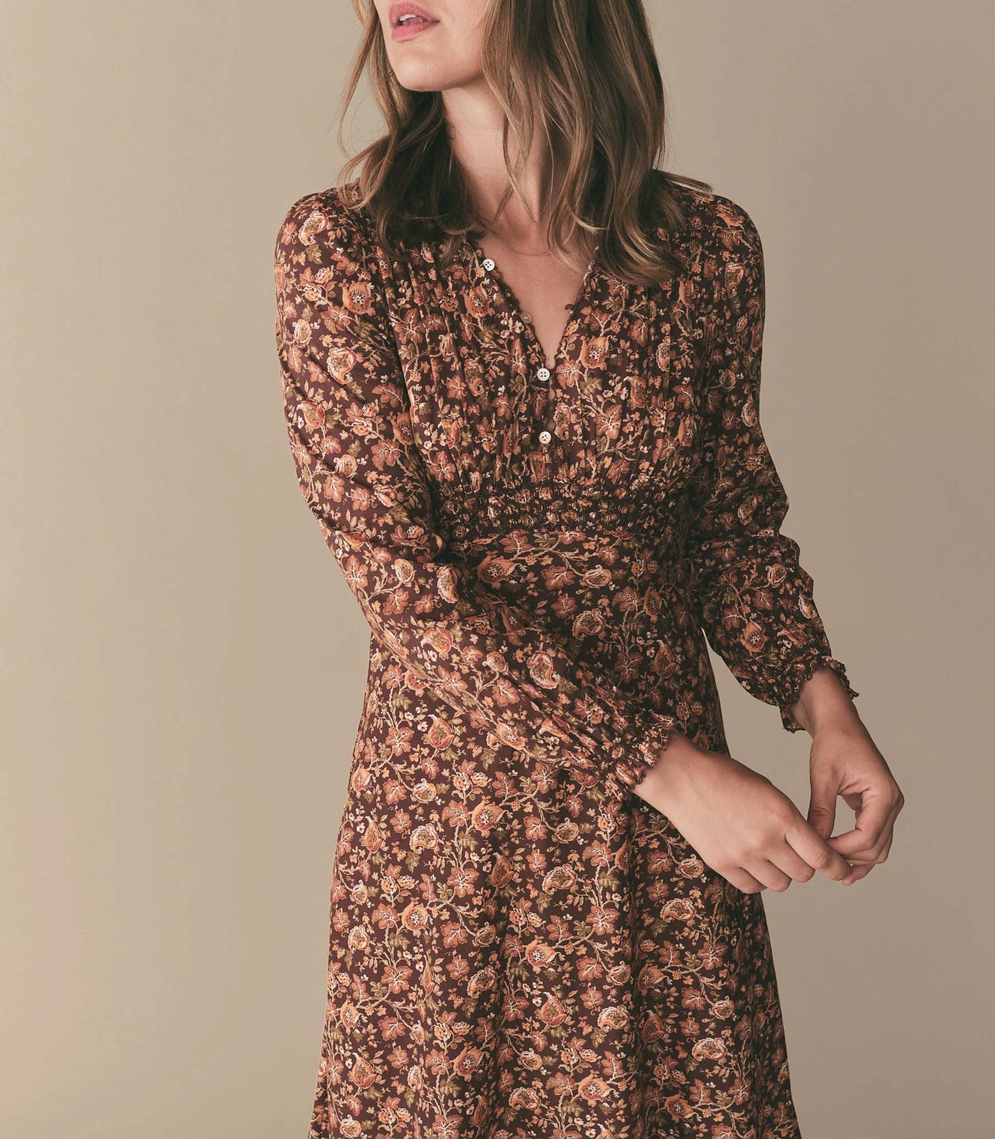 HMD -- MILANA DRESS -- MULBERRY VINE FLORAL