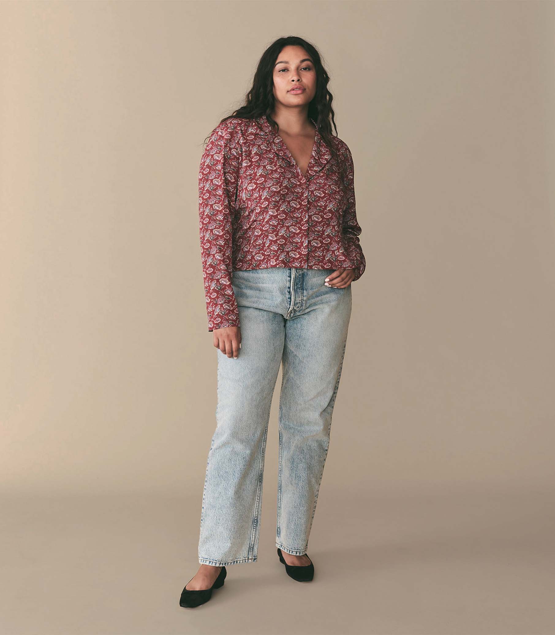 HMD -- ABENA TOP -- GARNET ARBOR ROSE FLORAL view 5