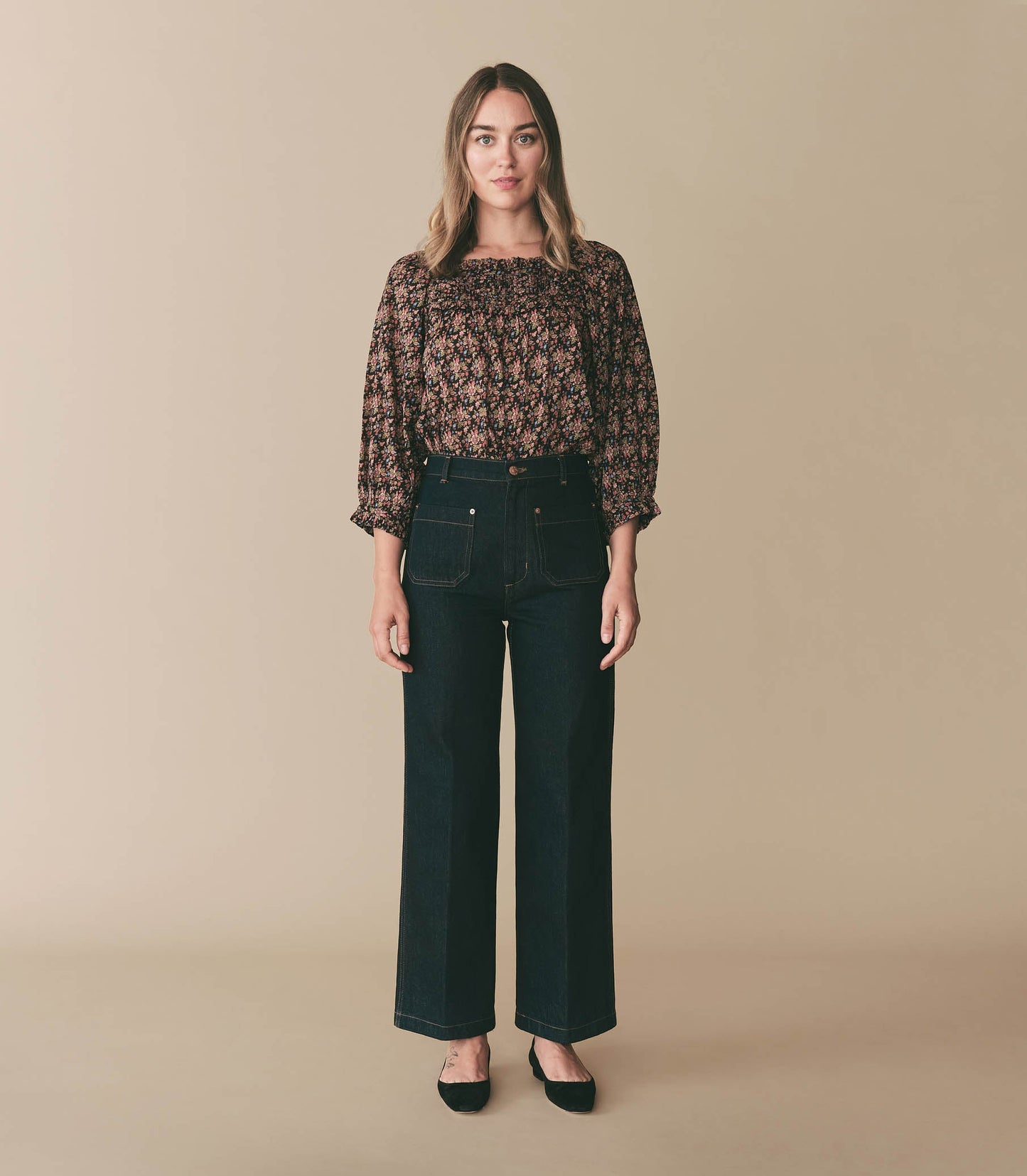 HMD -- AGOTHA TOP -- NOIR FOREST FLORAL