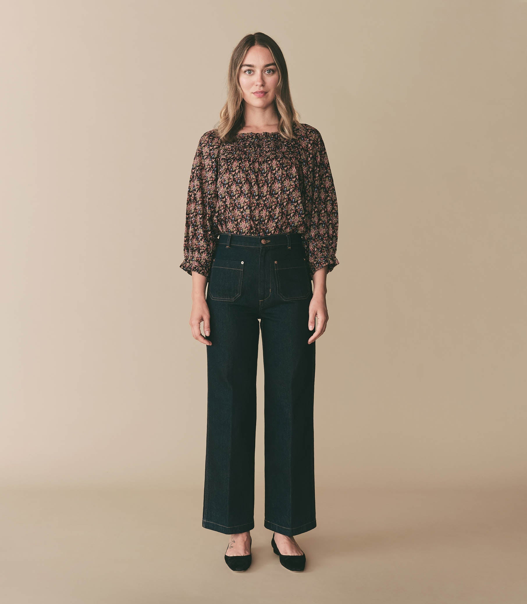 HMD -- AGOTHA TOP -- NOIR FOREST FLORAL view 2
