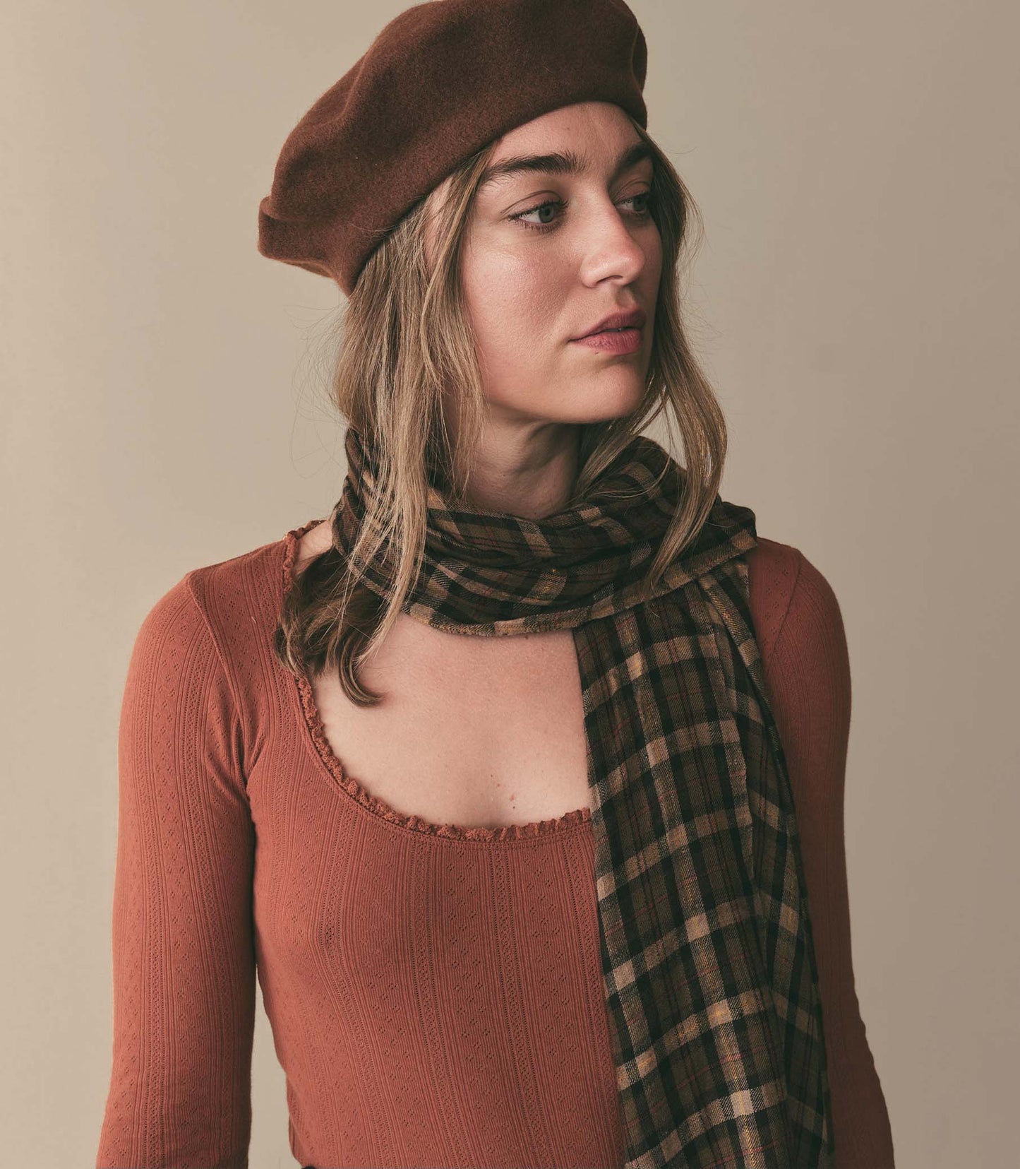 HMD -- PASHMINA SCARF -- CORNWALL PLAID