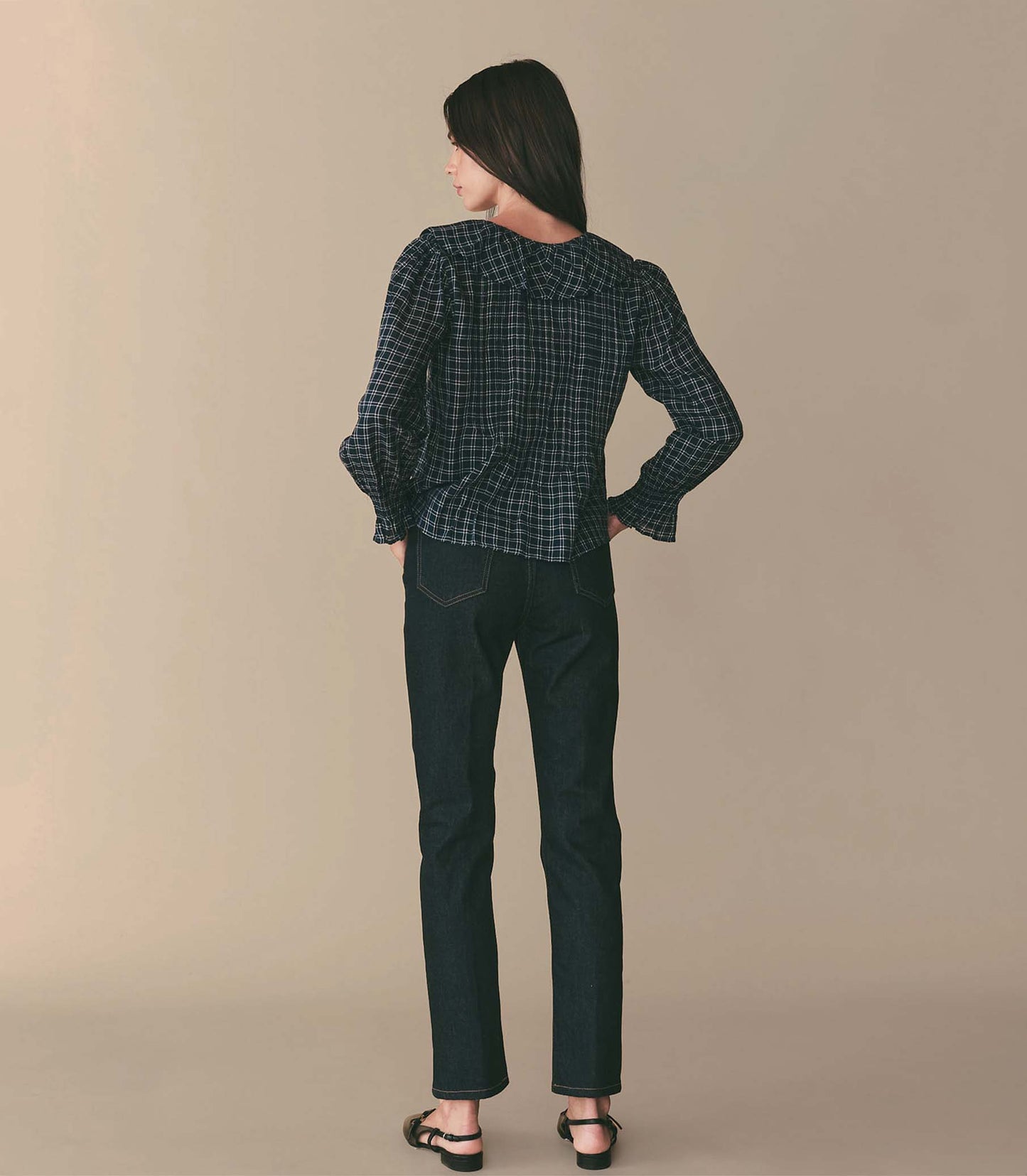 HMD -- HARDY TOP -- BLEU COTTAGE PLAID