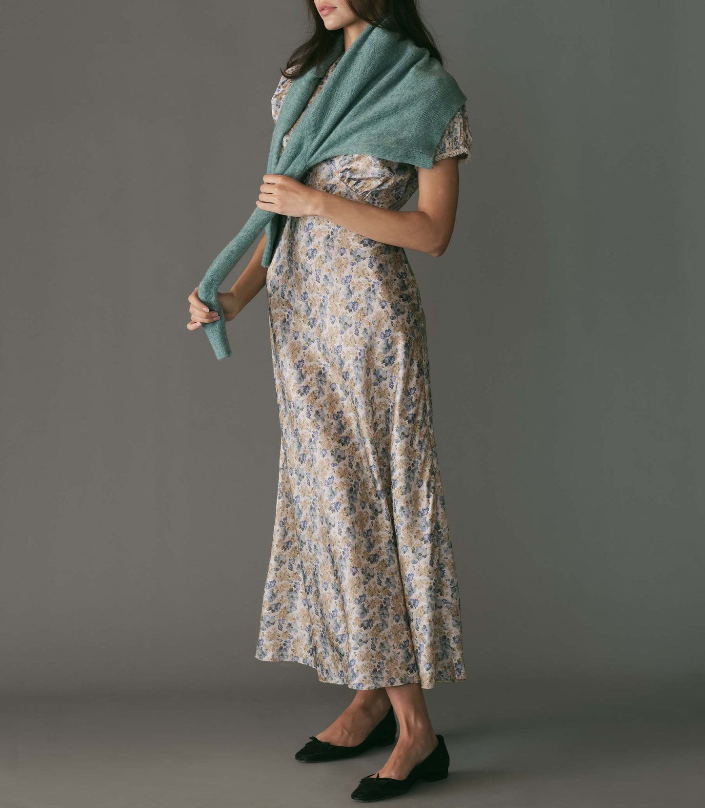 CERELIA DRESS -- BLEU WILDFLOWER THICKET