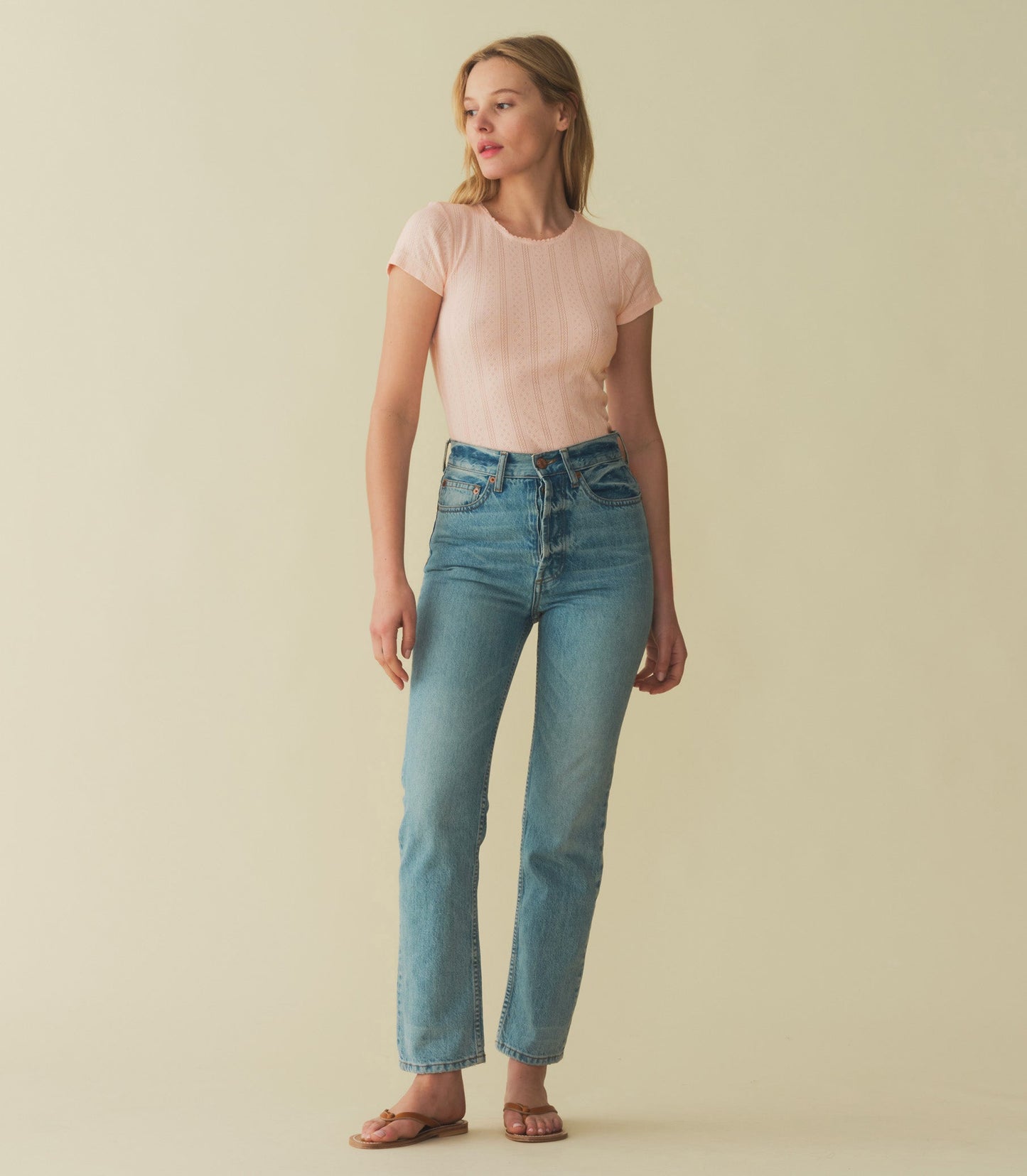 HMD -- VIVI TEE -- PETUNIA PINK QUELLE JOLIE POINTELLE