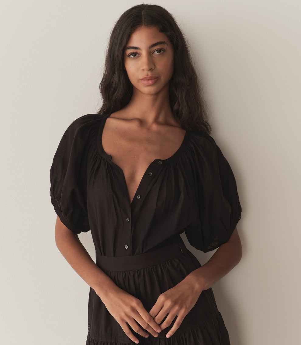 June Top - Black | DÔEN