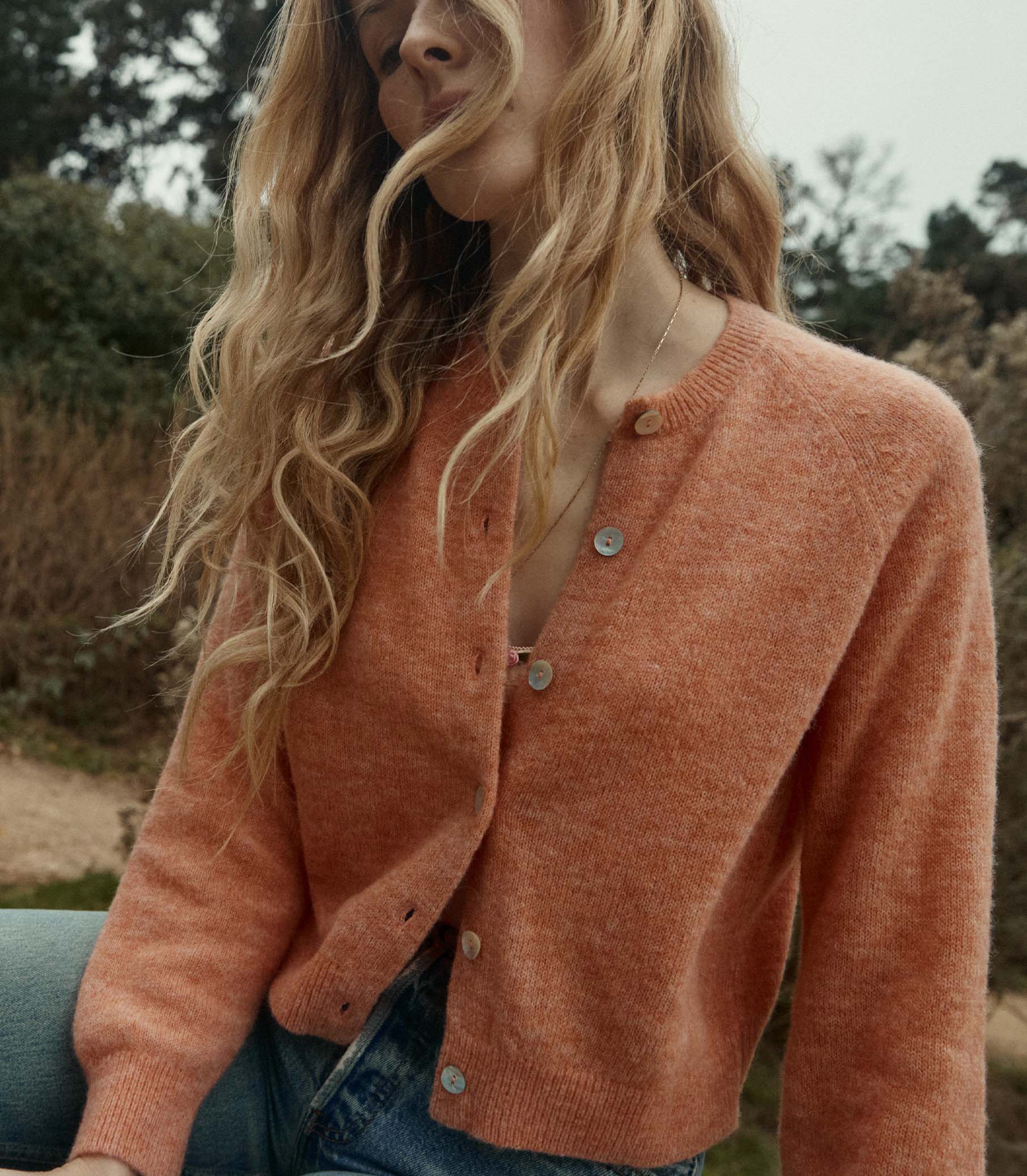 HMD -- PETRA CARDIGAN -- CORAL view 1
