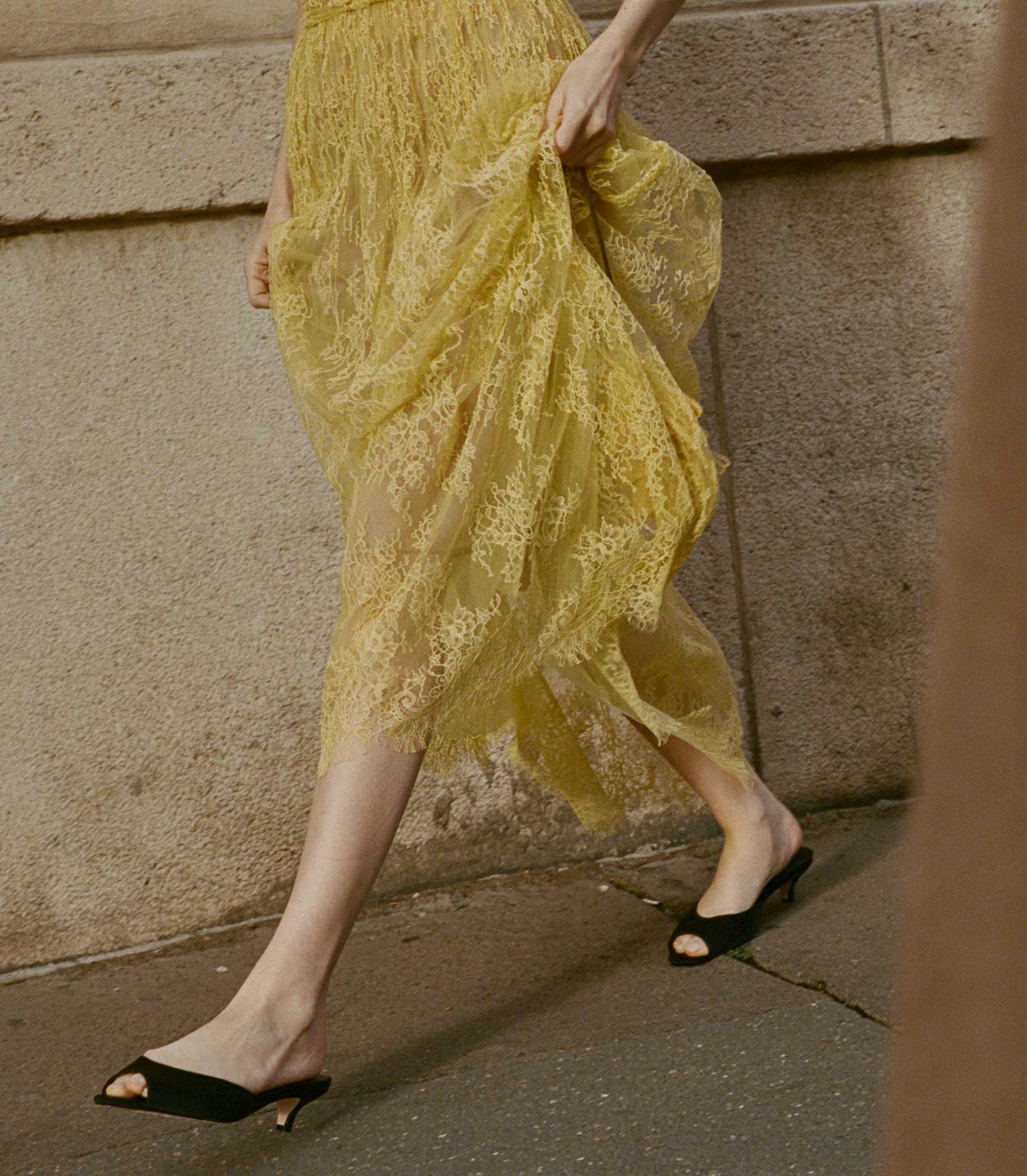 HMD -- PAMELINA DRESS -- DAFFODIL YELLOW LACE view 7

