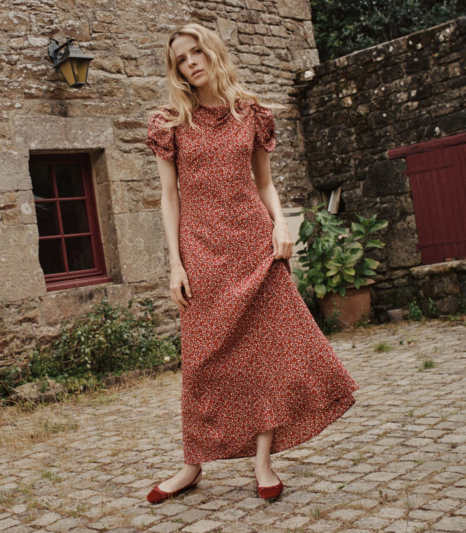 THEODORA DRESS -- AMELINE DITSY view 1