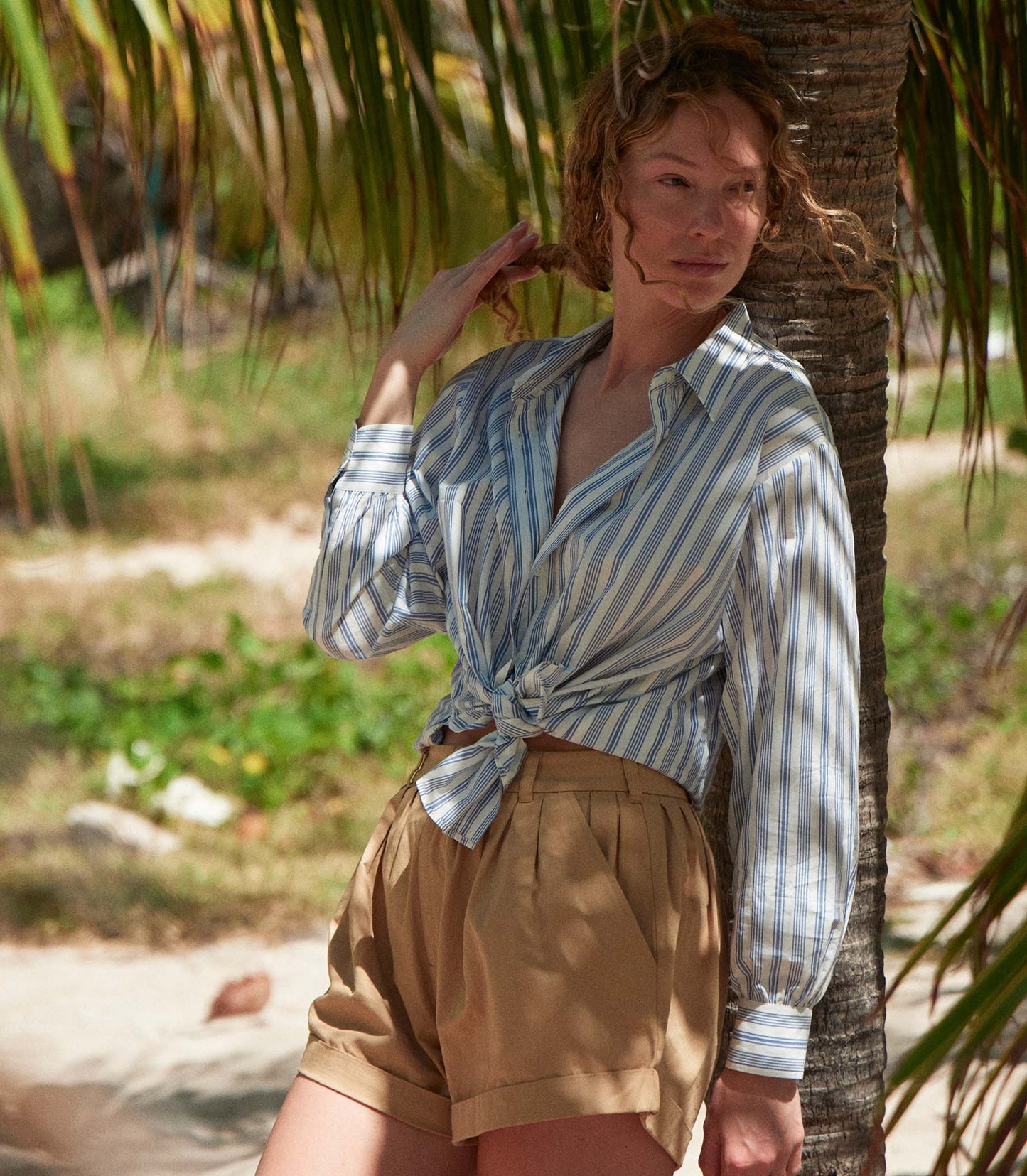 HMD -- HAVA TOP -- INDIGO SORRENTO STRIPE