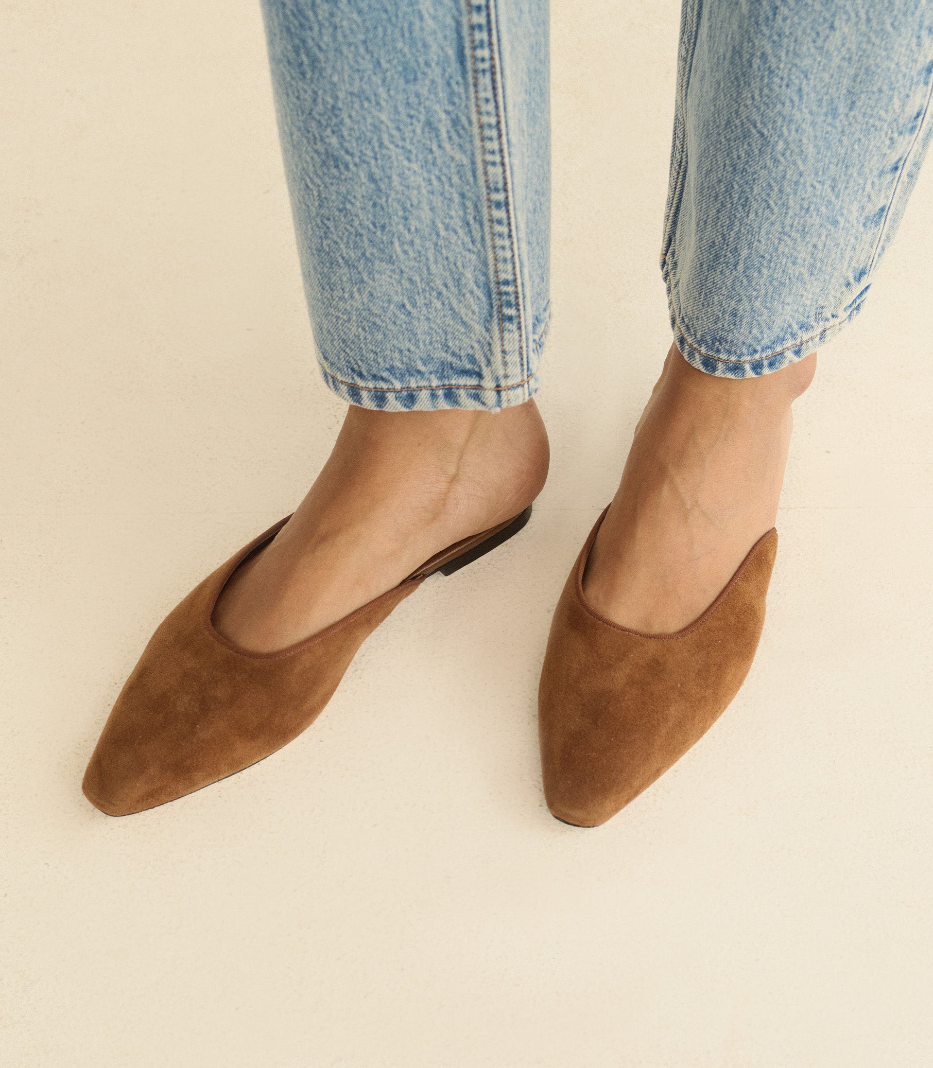 ADAIR SLIDE -- TORTOISE SUEDE view 1
