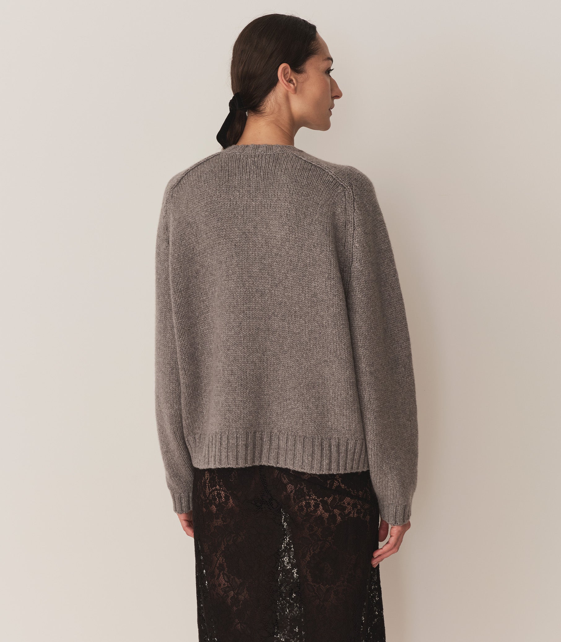 ADLEY CARDIGAN -- GREY view 3