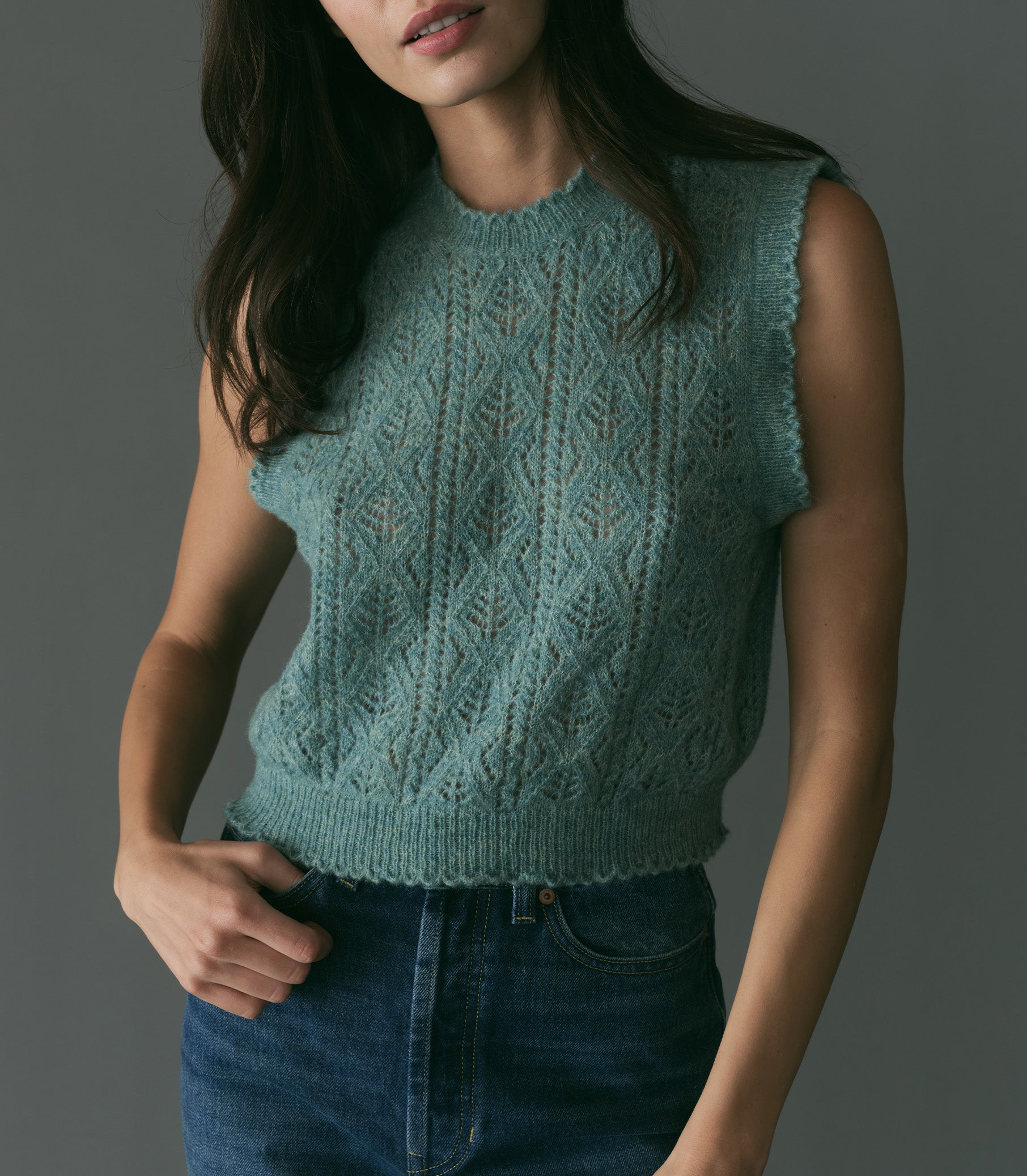 HMD -- ADRIANA VEST -- BLEU MENTHE view 1
