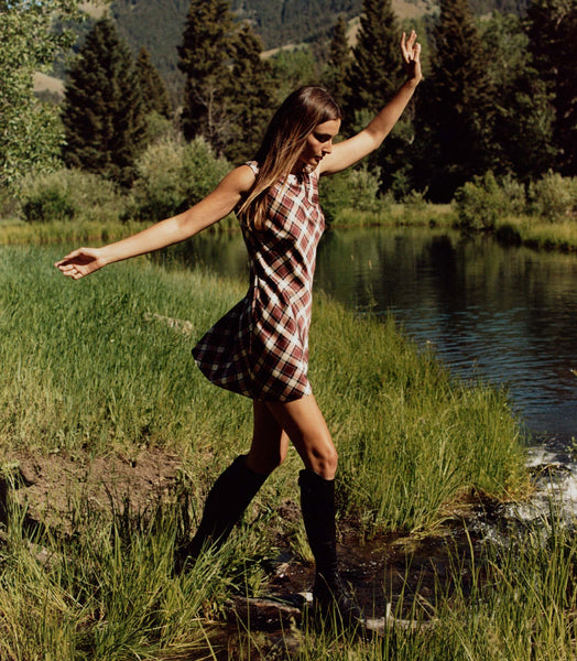 Alamere Dress - Norfolk Plaid | DÔEN