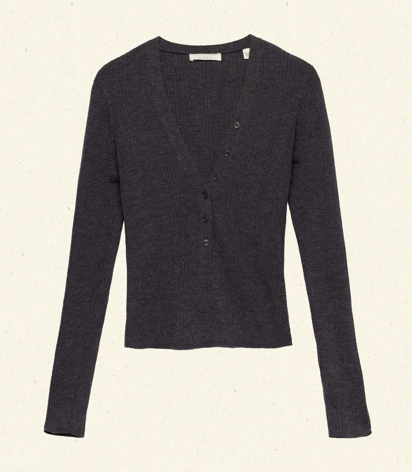 ALBANIE TOP -- CHARCOAL GREY