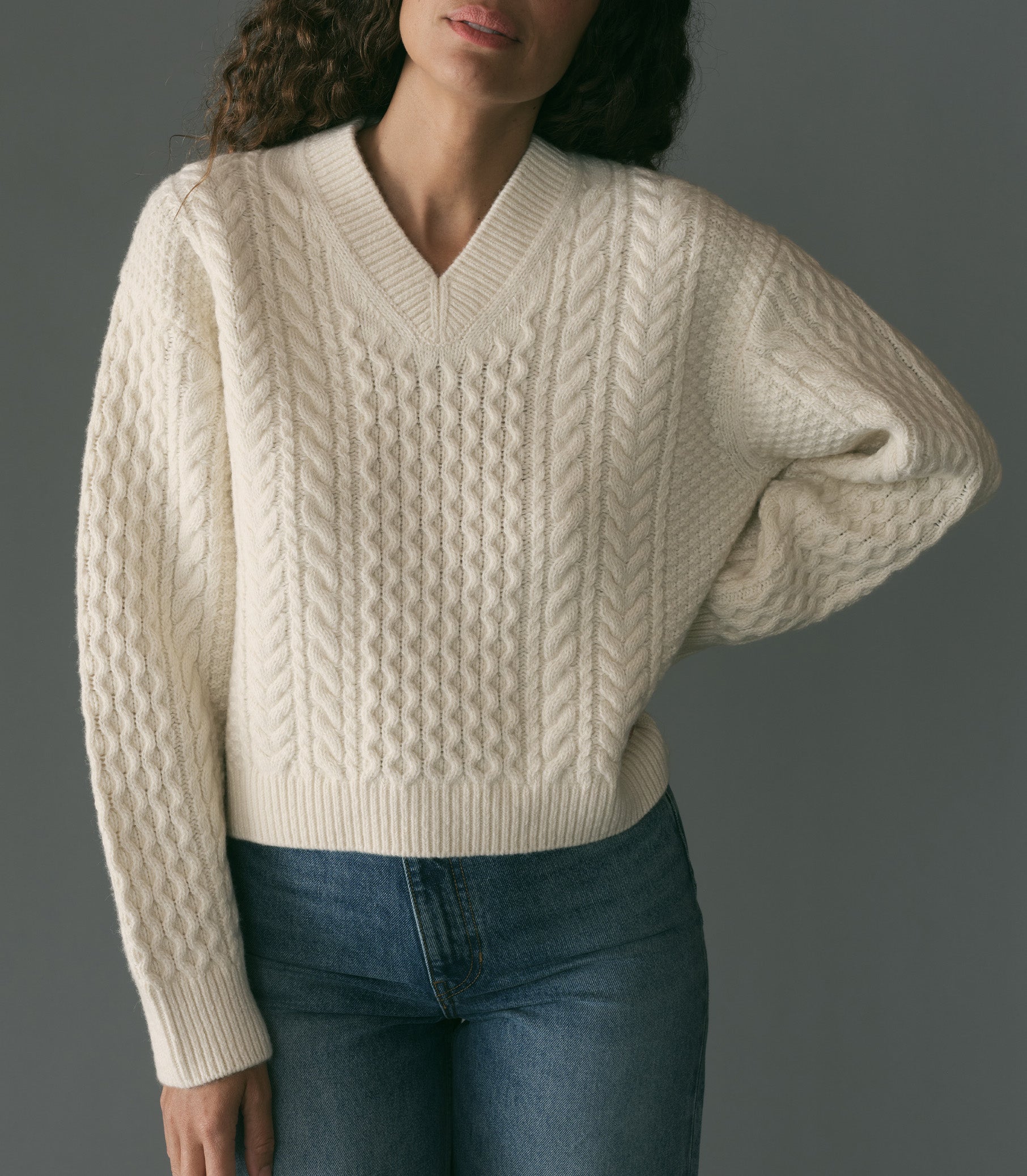 ALEAH SWEATER -- IVORY view 2