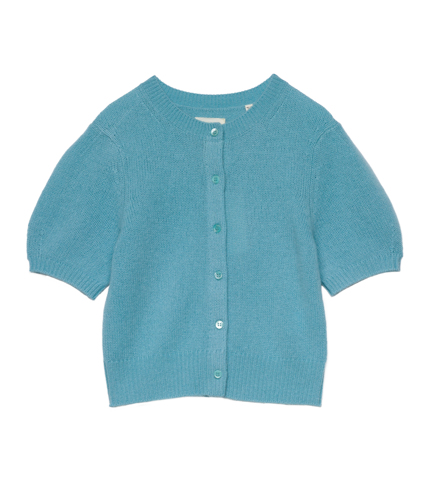 ALESIA CASHMERE CARDIGAN -- DEEP AQUAMARINE