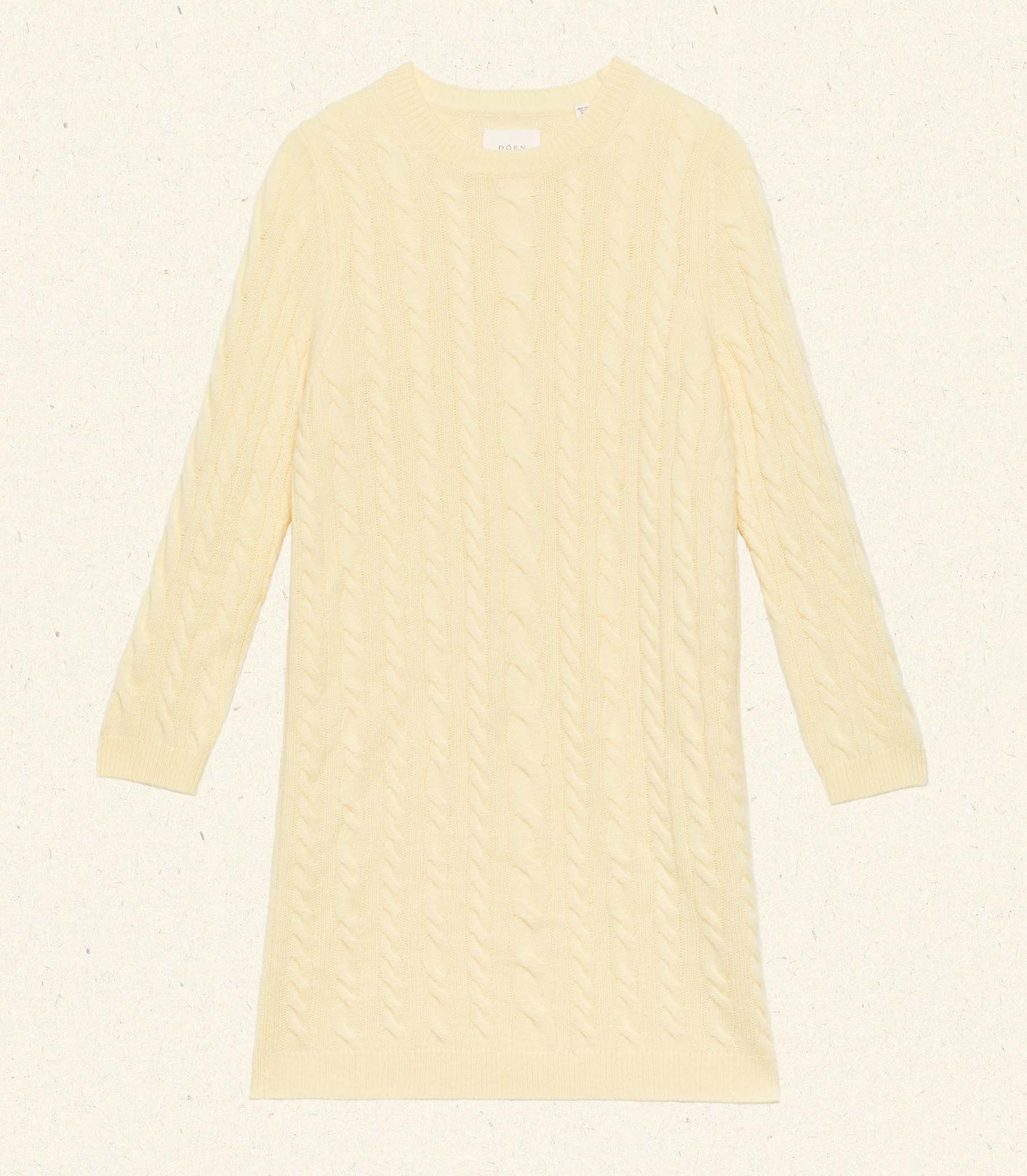 ALICE CASHMERE DRESS -- BUTTERCUP view 5