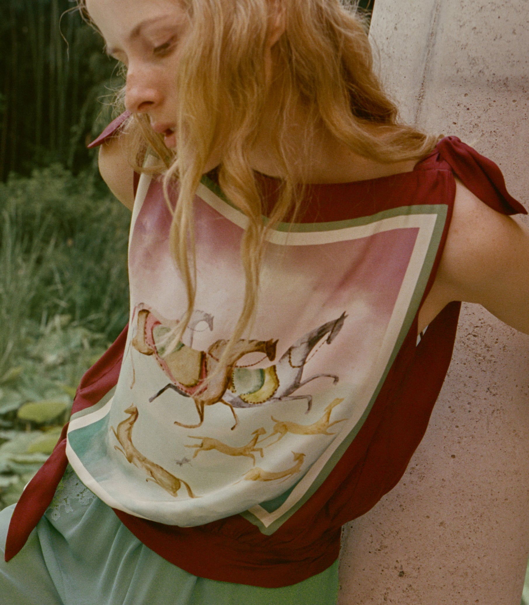ALIETTE TOP -- GALLOPS FOULARD view 5
