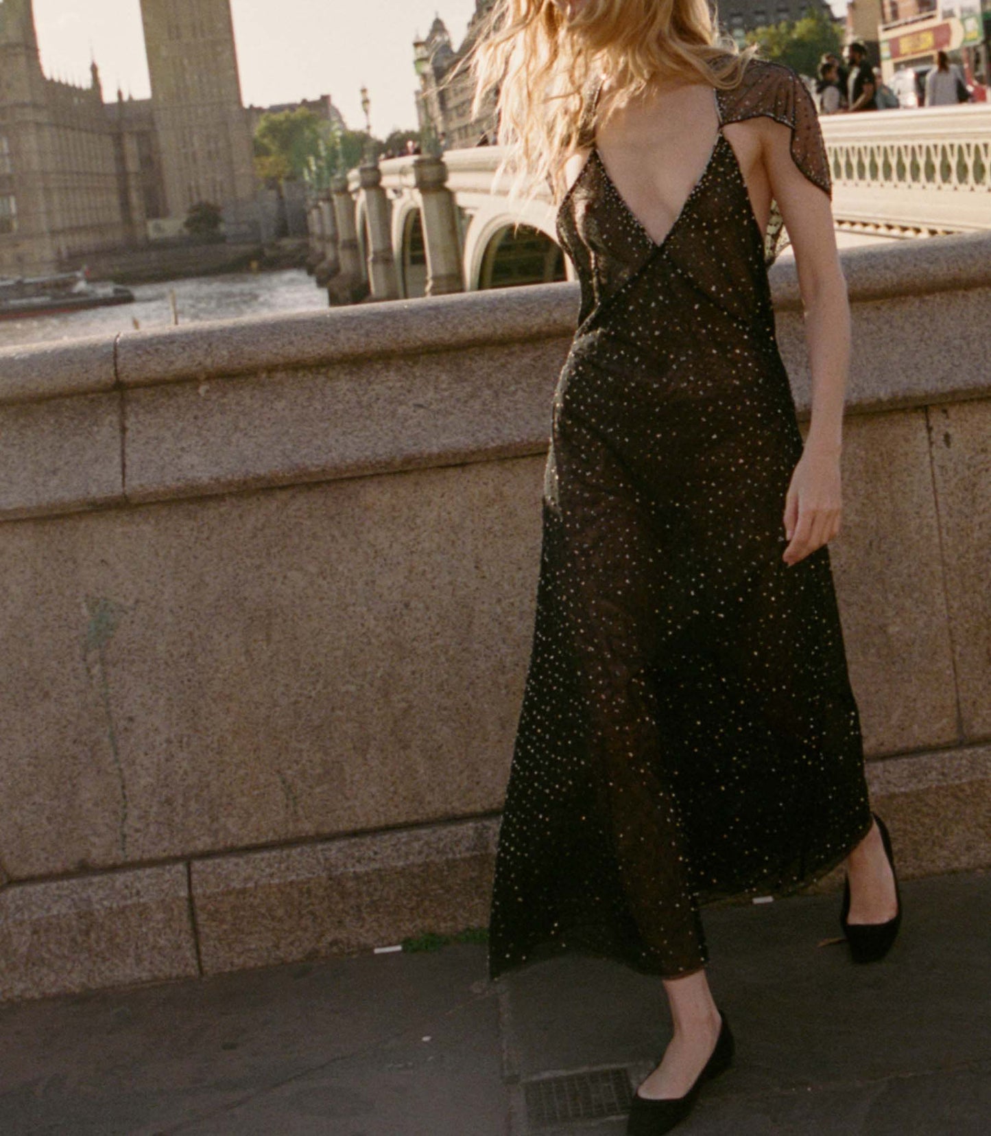 ALPHENA DRESS -- BLACK