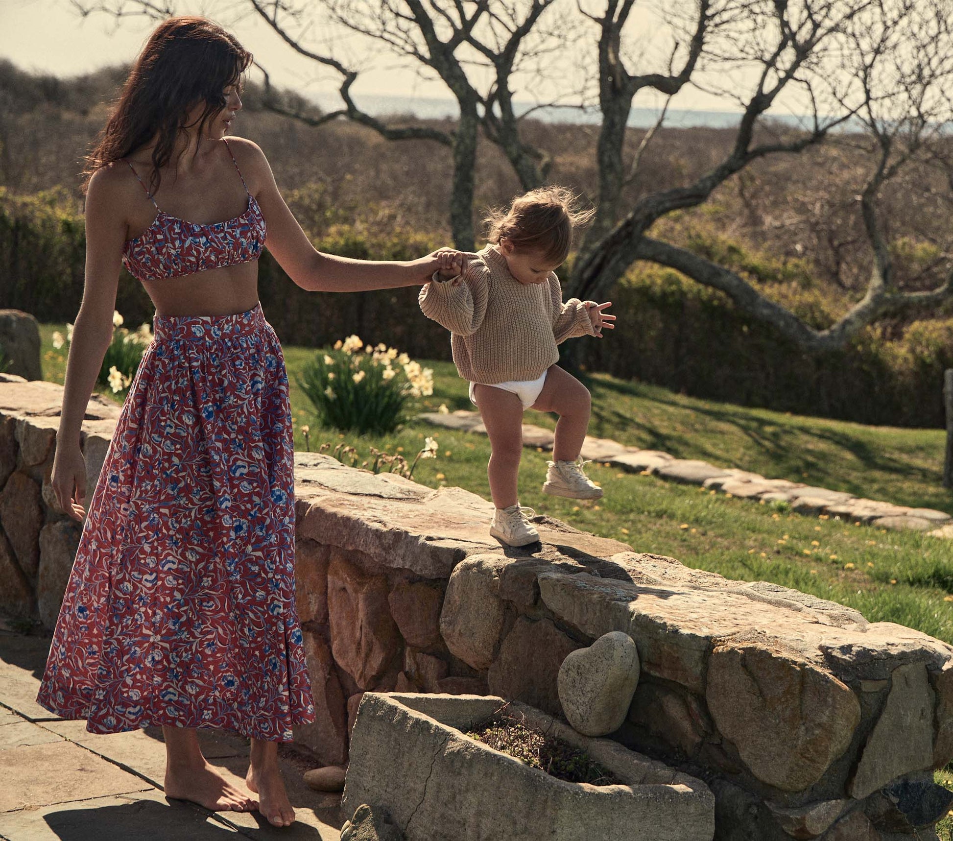 HMD -- AMALFI SKIRT -- CRIMSON COLUMBIA STREET FLORAL view 1
