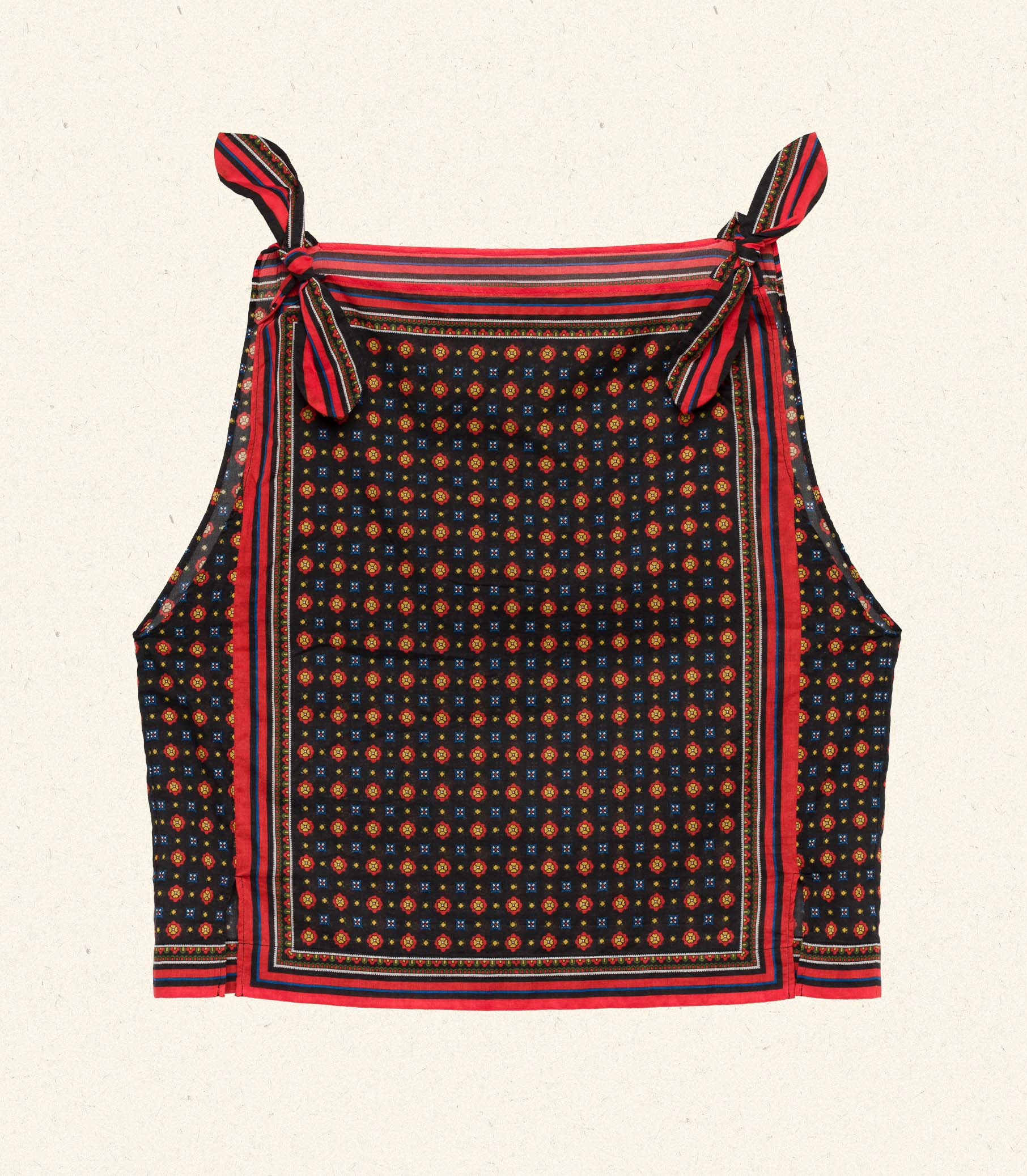 AMALIA TOP -- NOIR MONTMARTRE FOULARD view 8