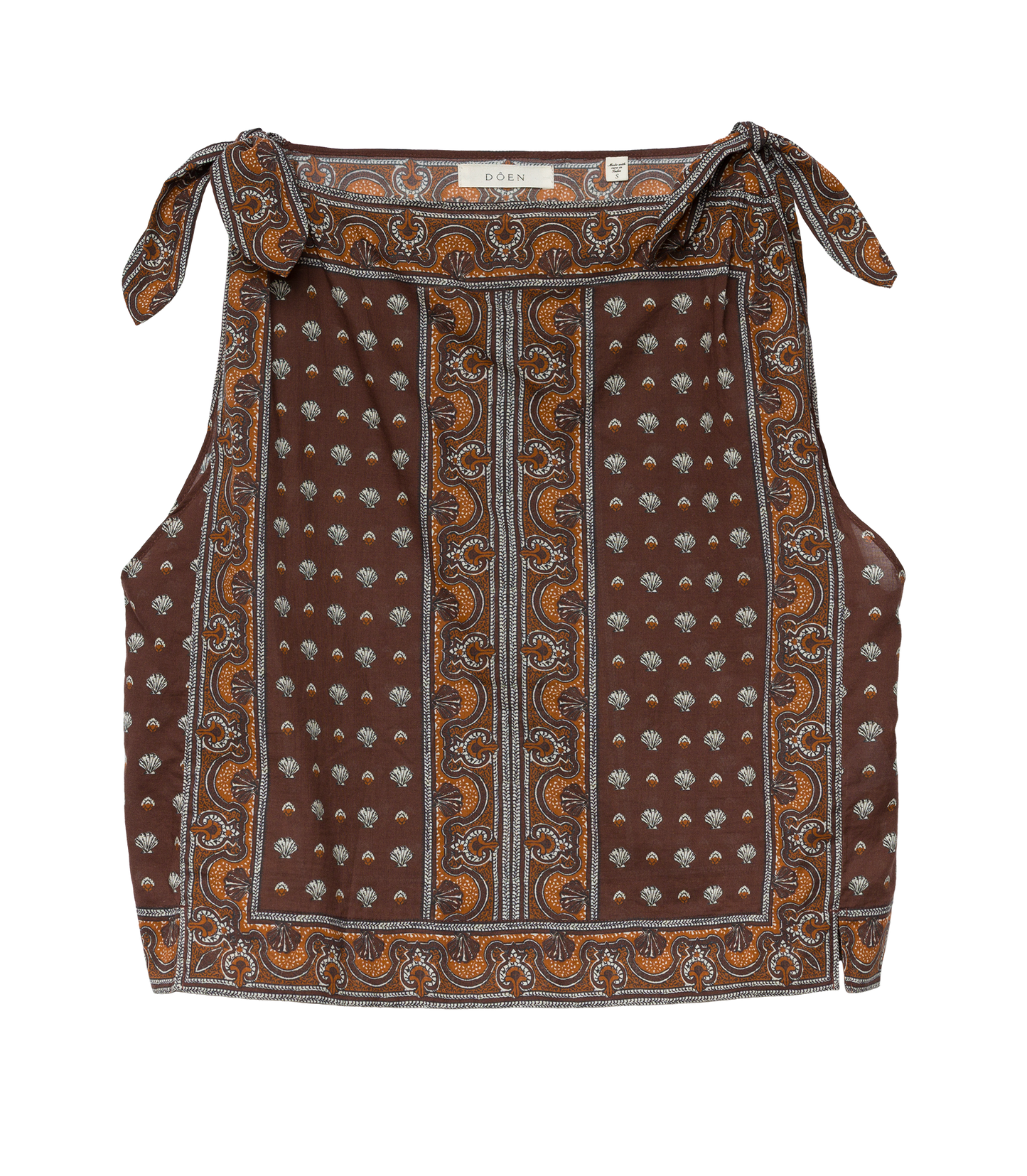 AMALIA TOP -- TERRE FOULARD DE LA MER