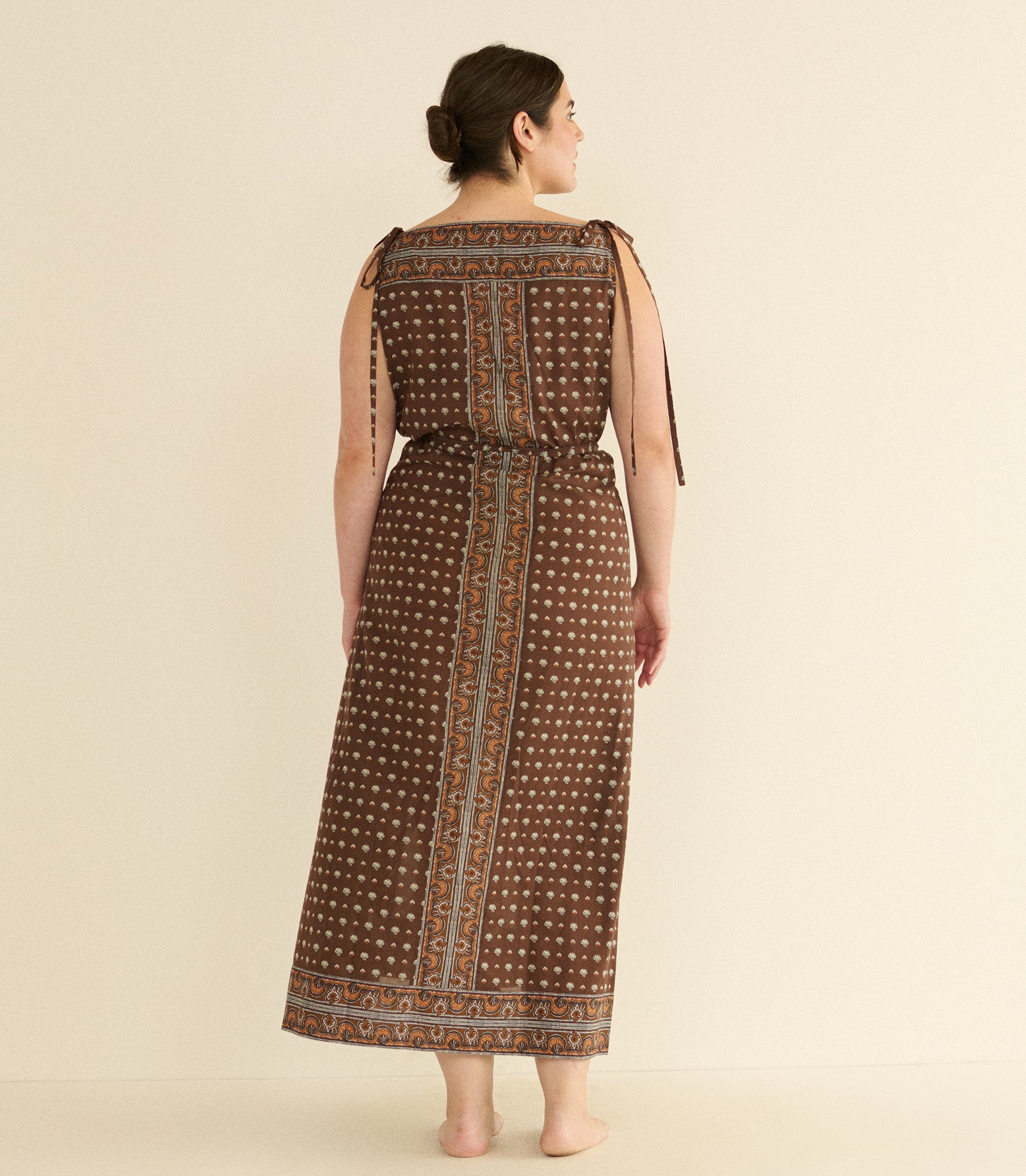 AMARANTE DRESS -- TERRE FOULARD DE LA MER view 8
