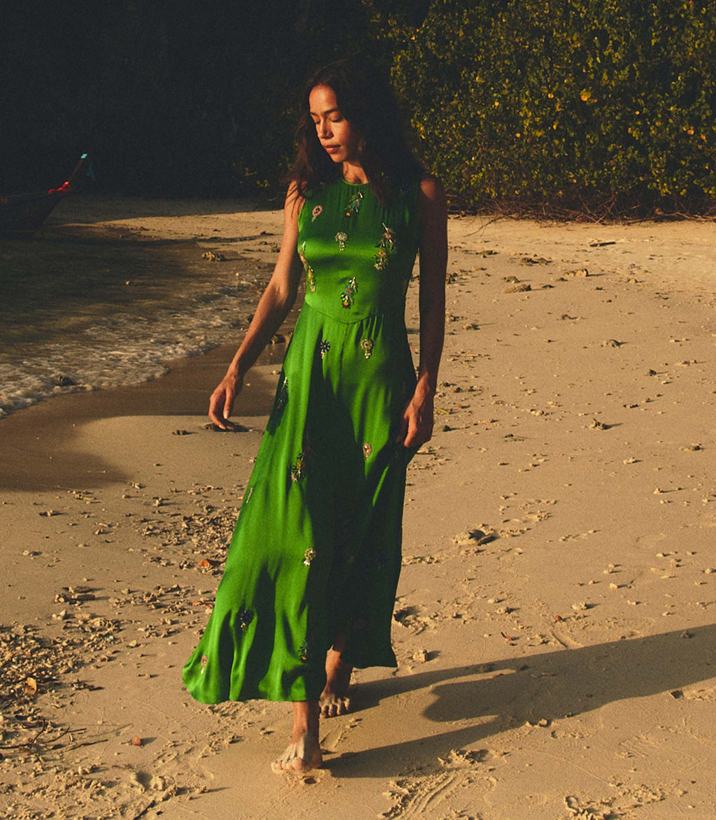 Amari Dress - Emerald | DEN Emerald / XS Amari Dress - Emerald | DEN Emerald / XS