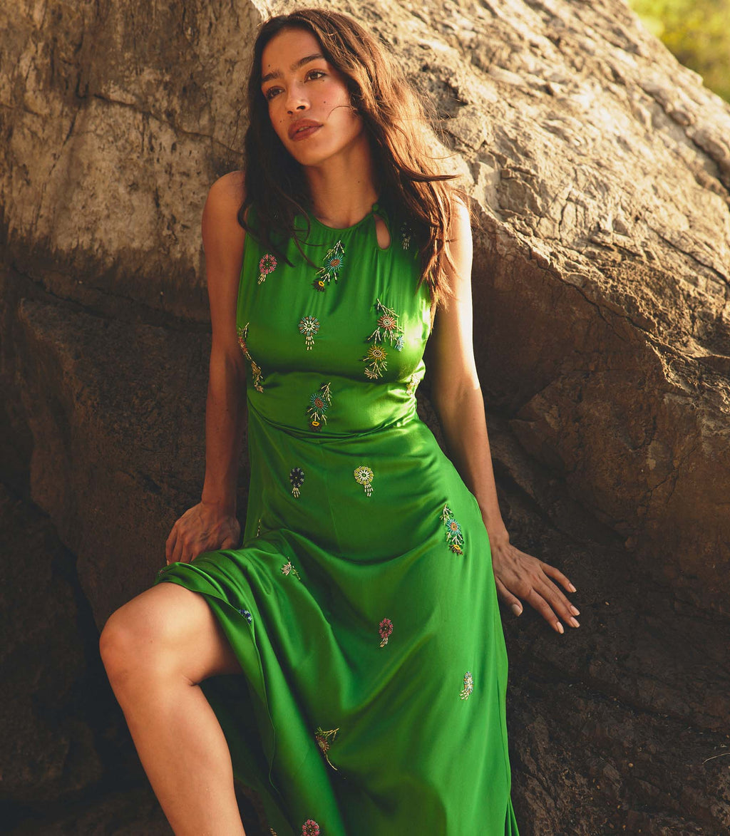Amari Dress - Emerald | DEN Emerald / XS Amari Dress - Emerald | DEN Emerald / XS