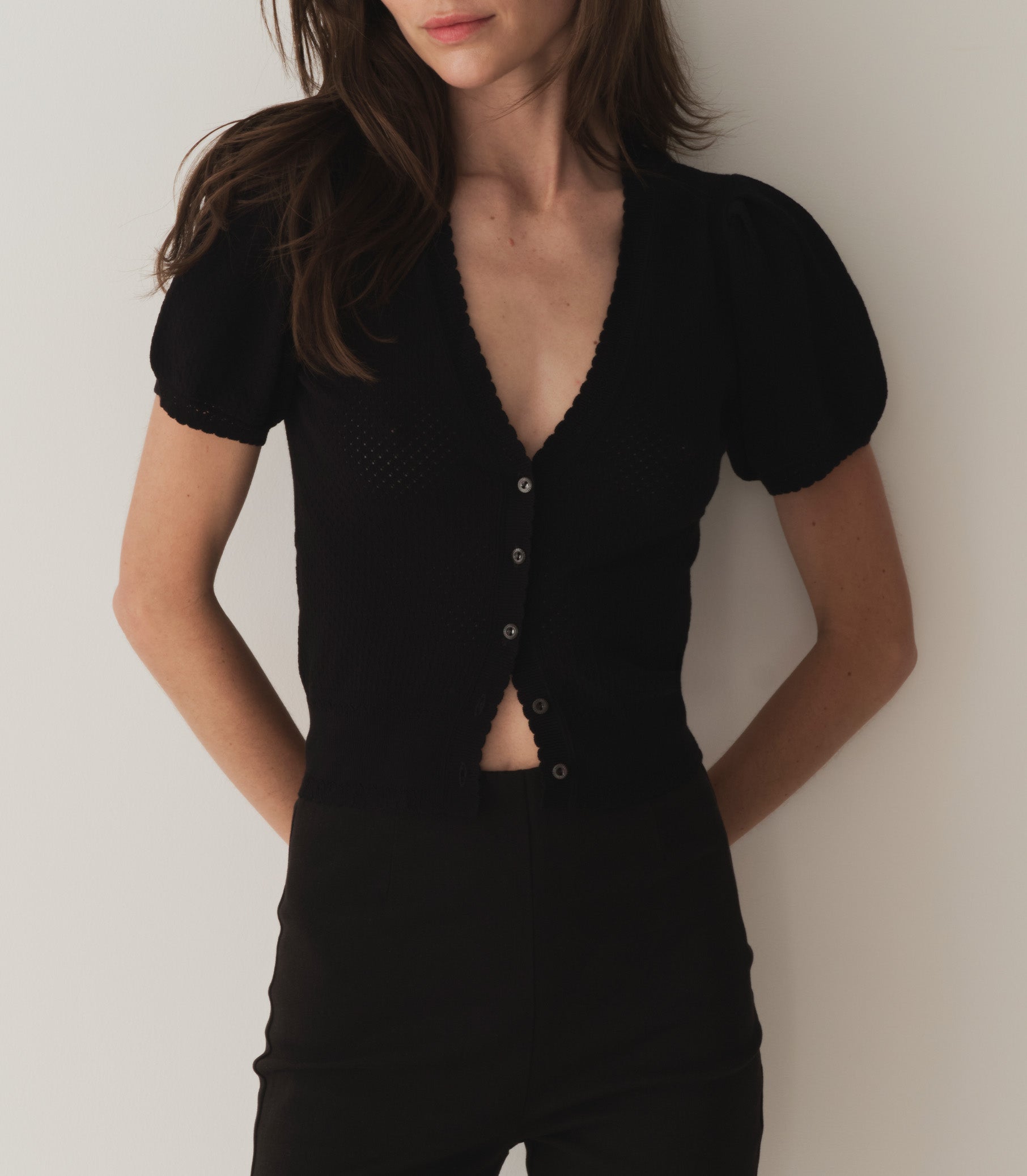 HMD -- AMBROSE CARDIGAN -- BLACK view 1
