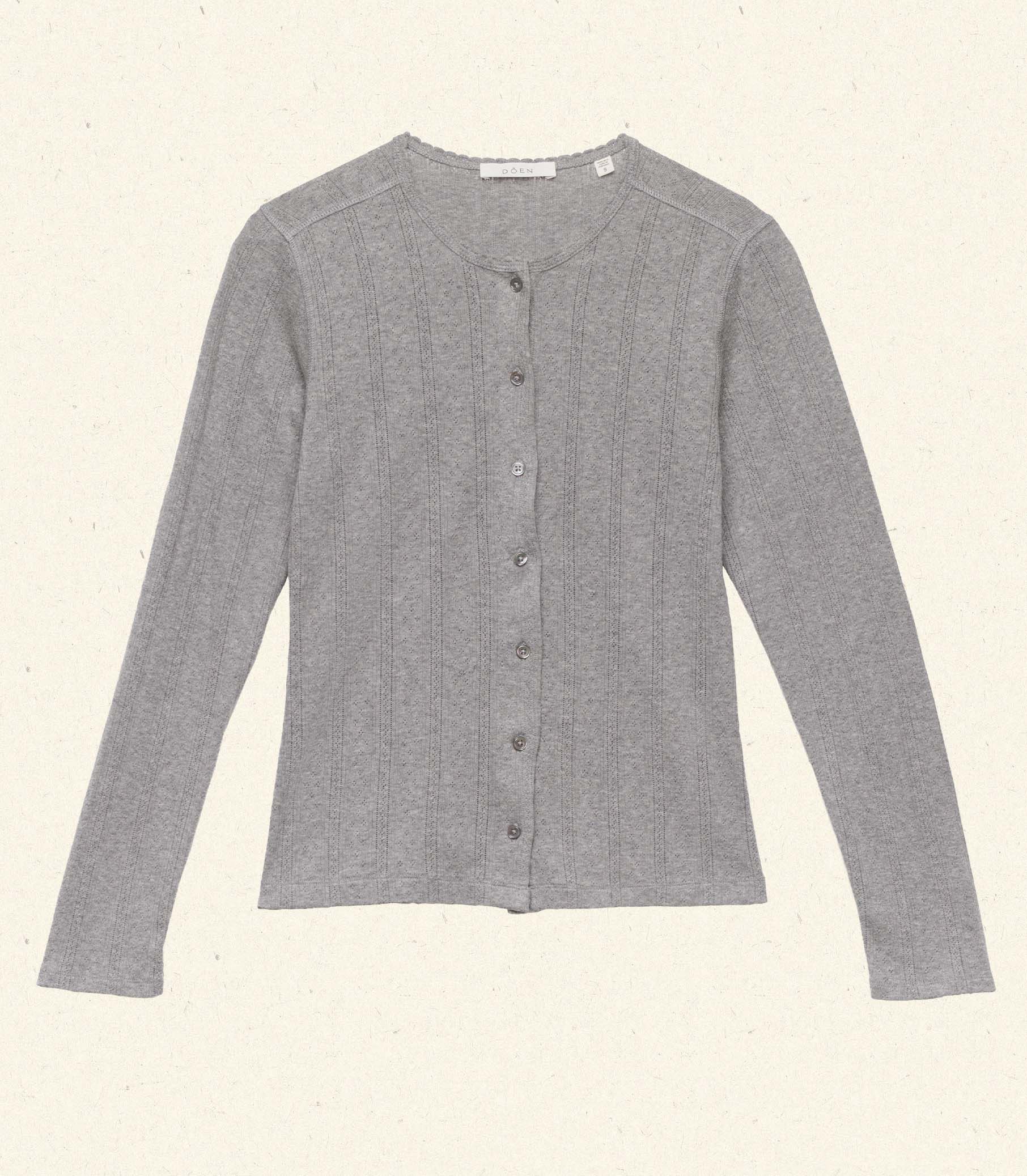 AMELIE TEE -- HEATHER GREY view 4