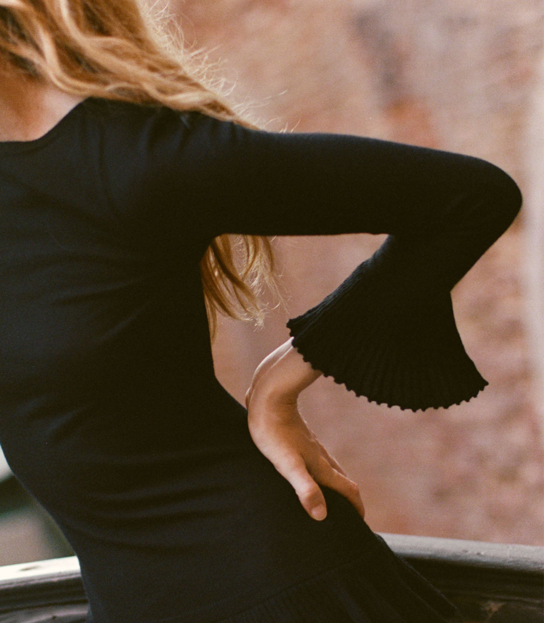 AMELINA DRESS -- BLACK view 3