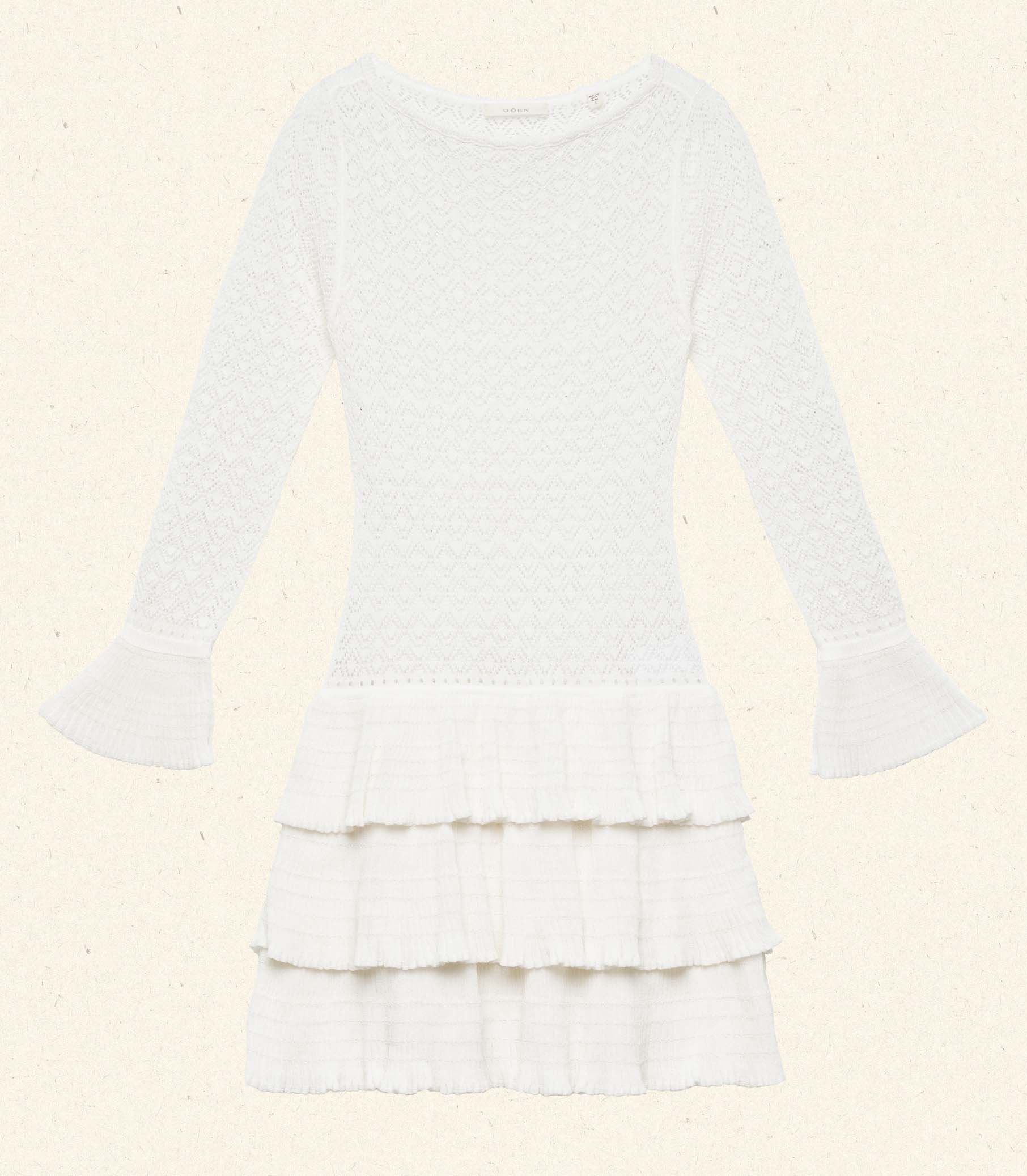 AMELINA DRESS -- IVORY view 5