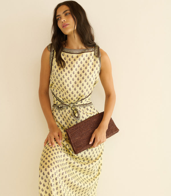 Amorette Dress - Sunlight Taormina Paisley | DÔEN