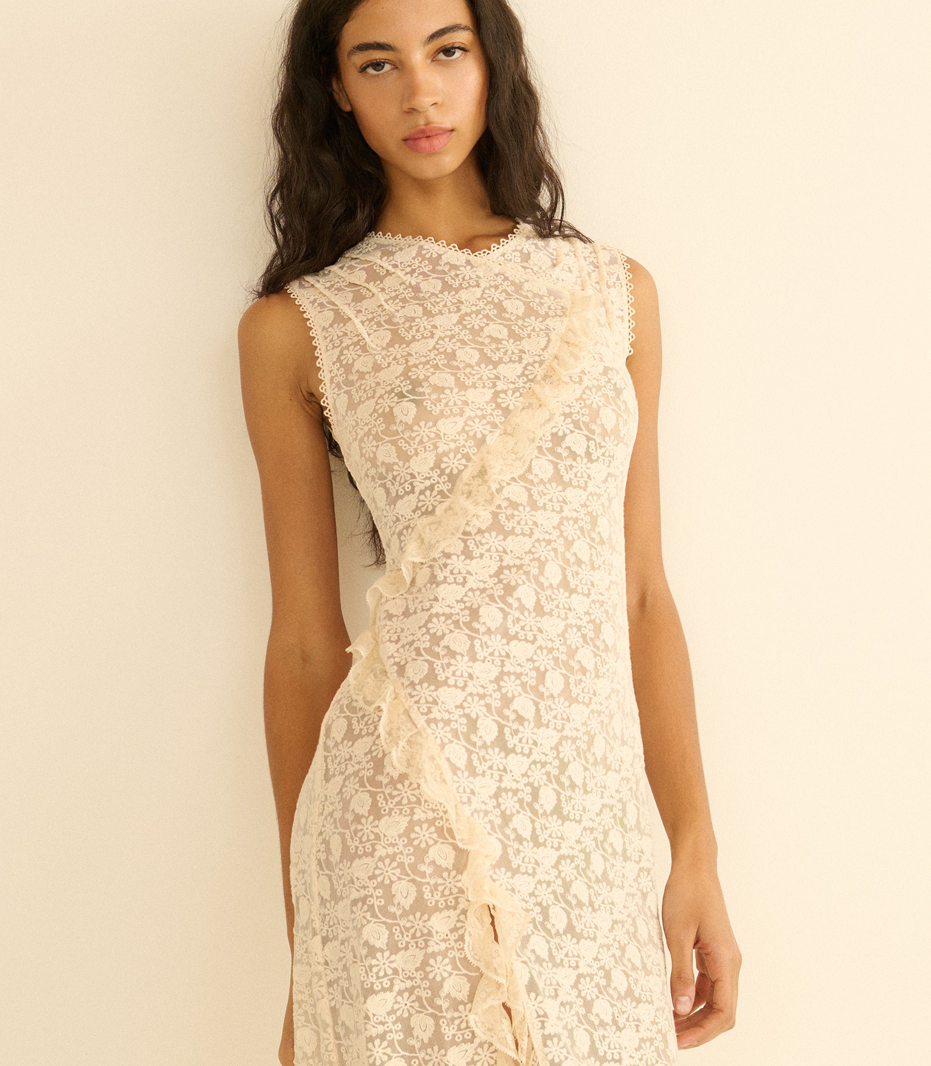 ANABELIA DRESS -- SOFT CAMELLIA view 2
