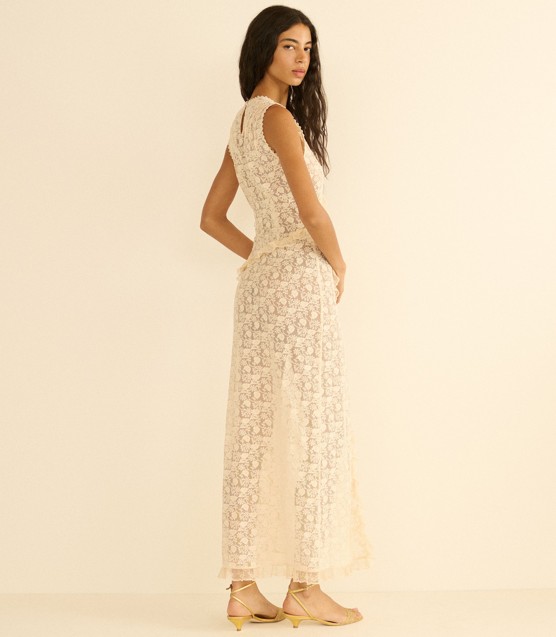 ANABELIA DRESS -- SOFT CAMELLIA view 5
