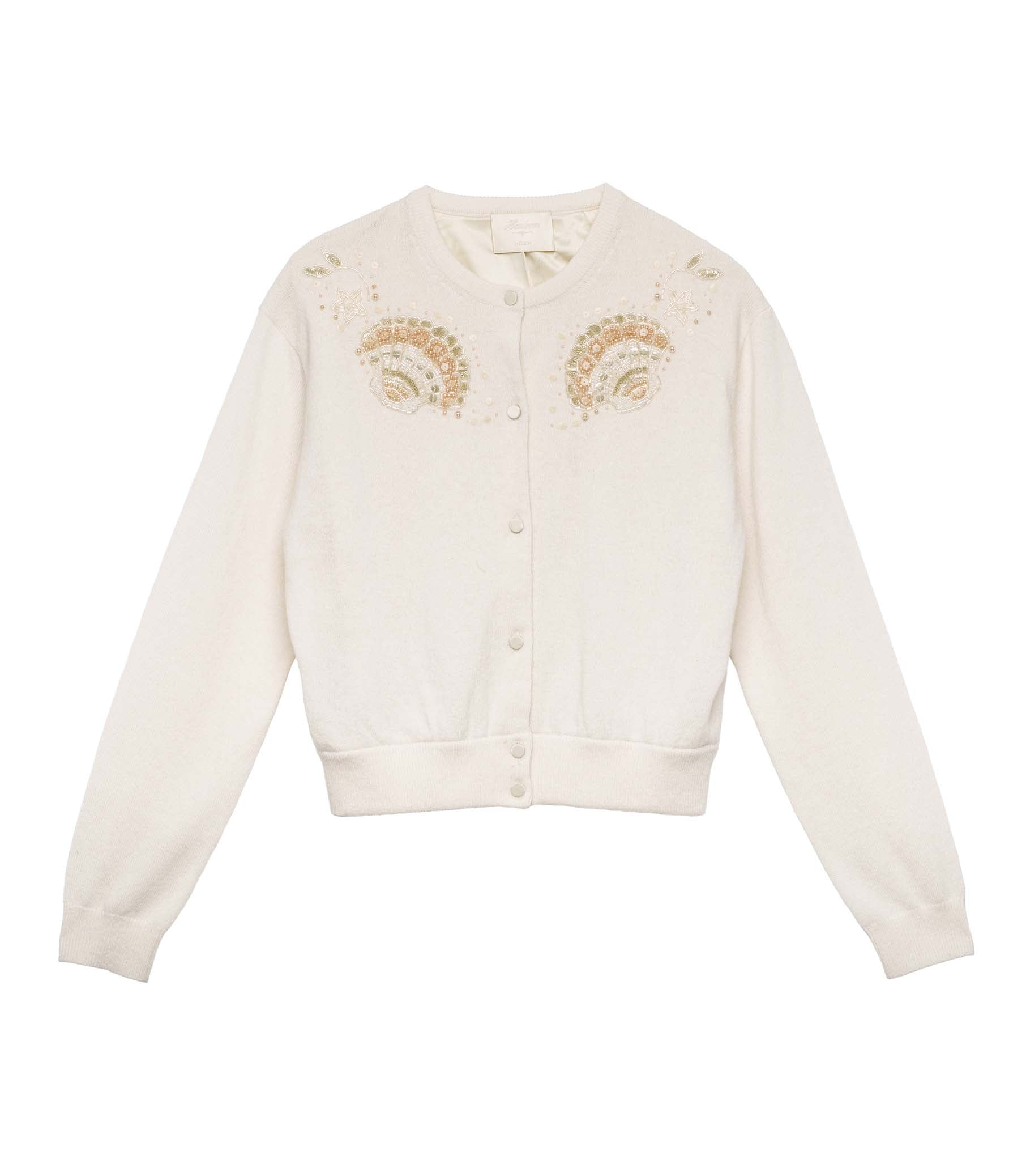 ANDRINA CARDIGAN -- EGGSHELL view 5