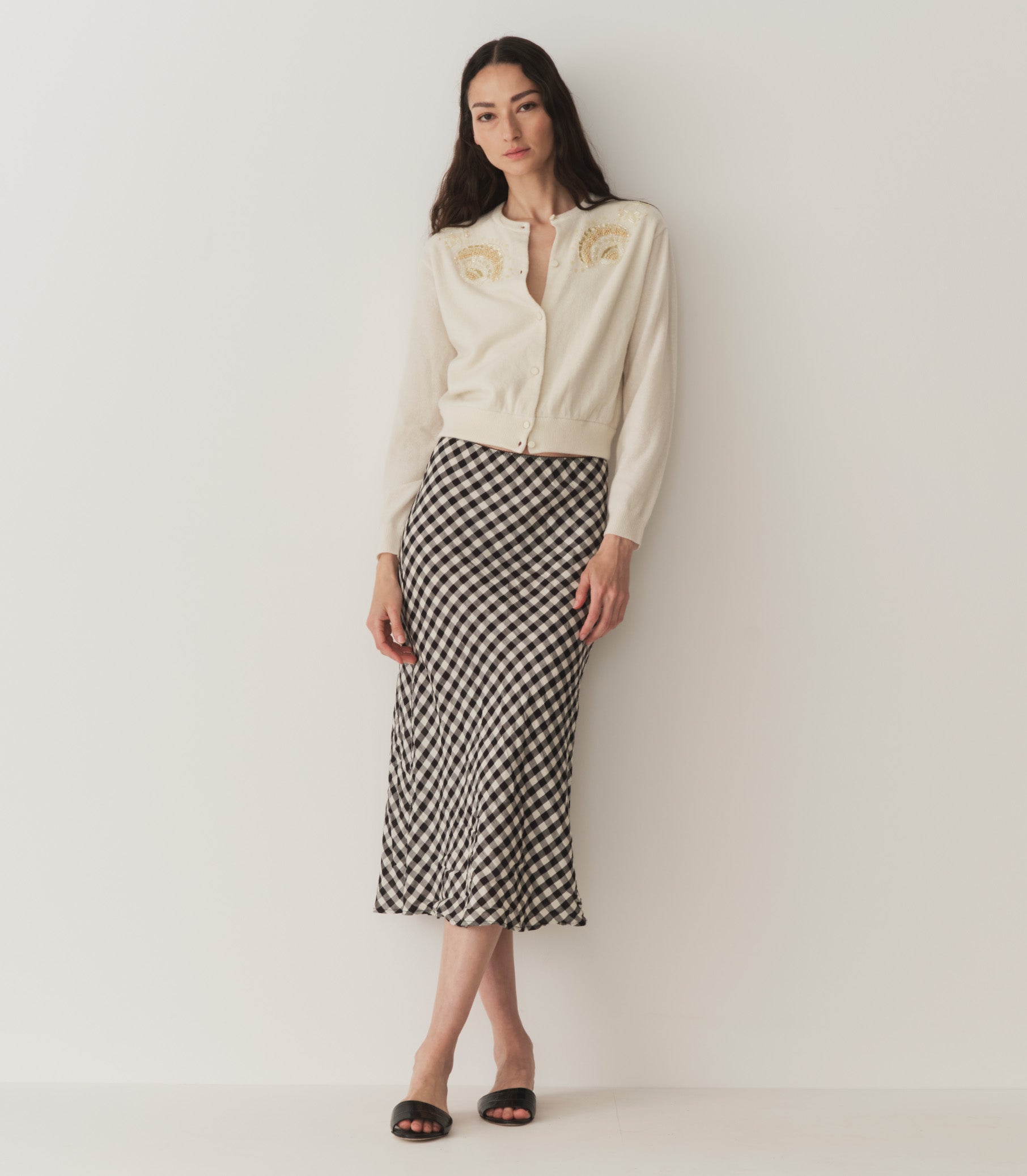 ANDRINA CARDIGAN -- EGGSHELL view 3