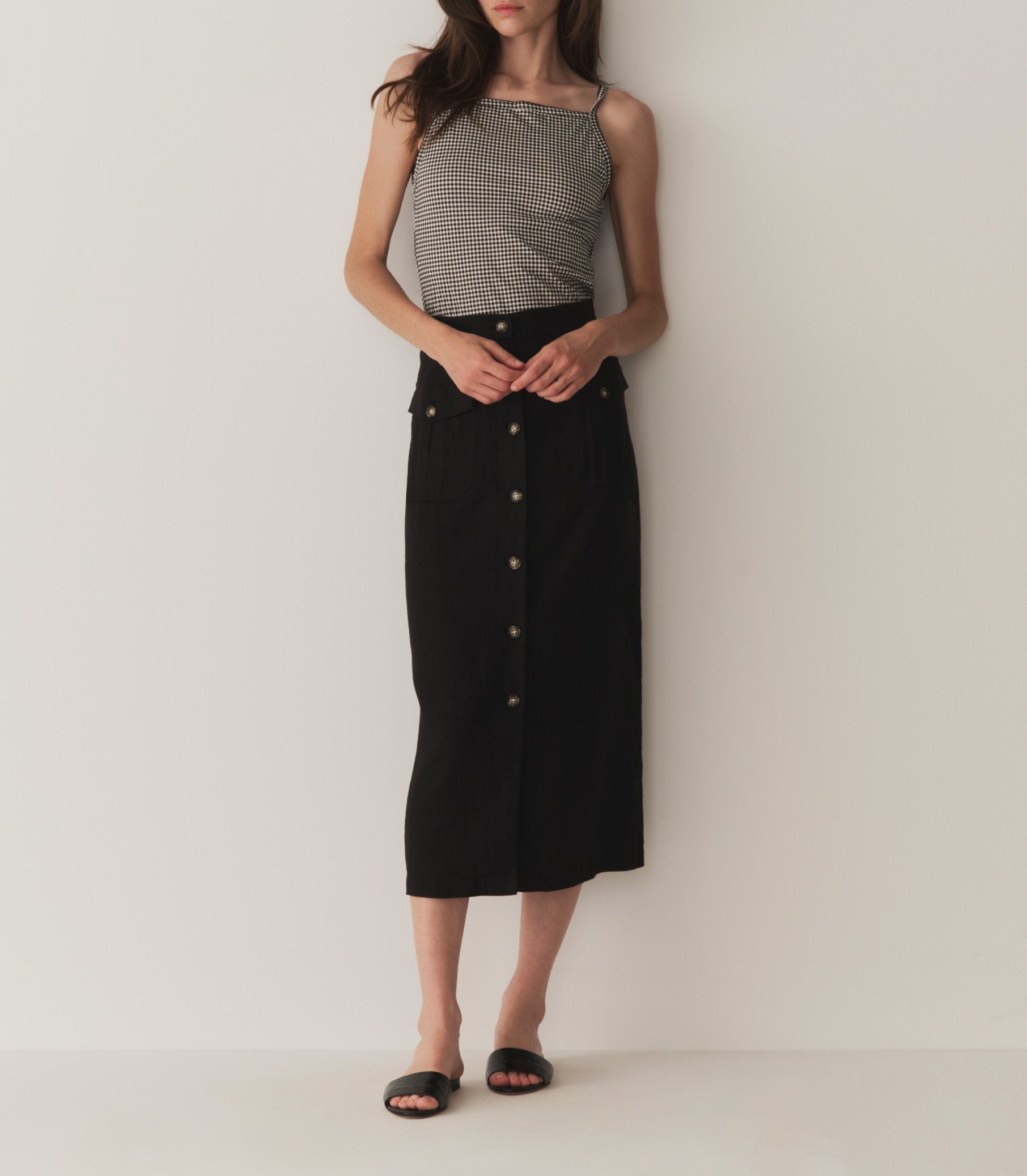 LOURDES SKIRT -- BLACK view 5