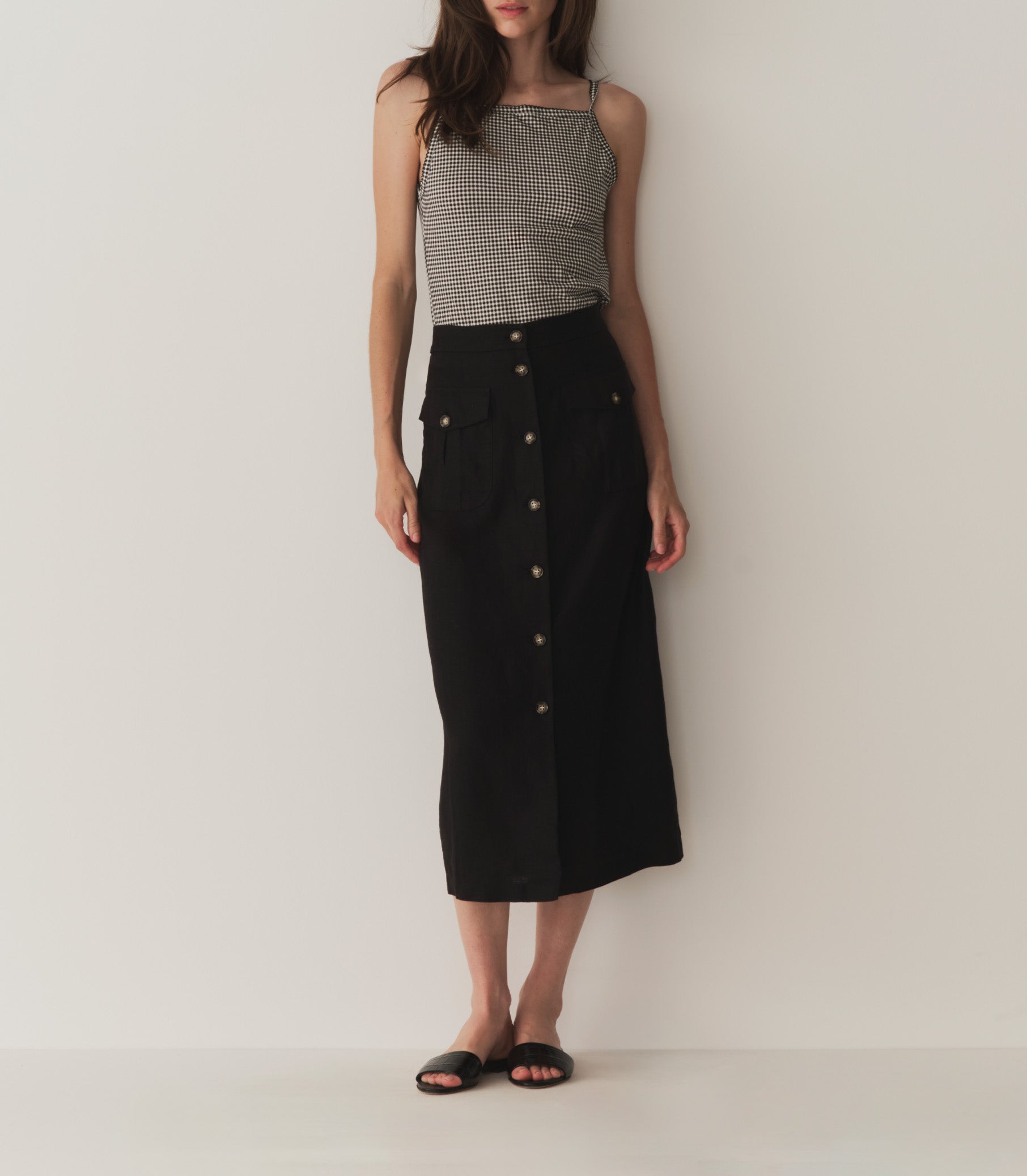 LOURDES SKIRT -- BLACK view 6