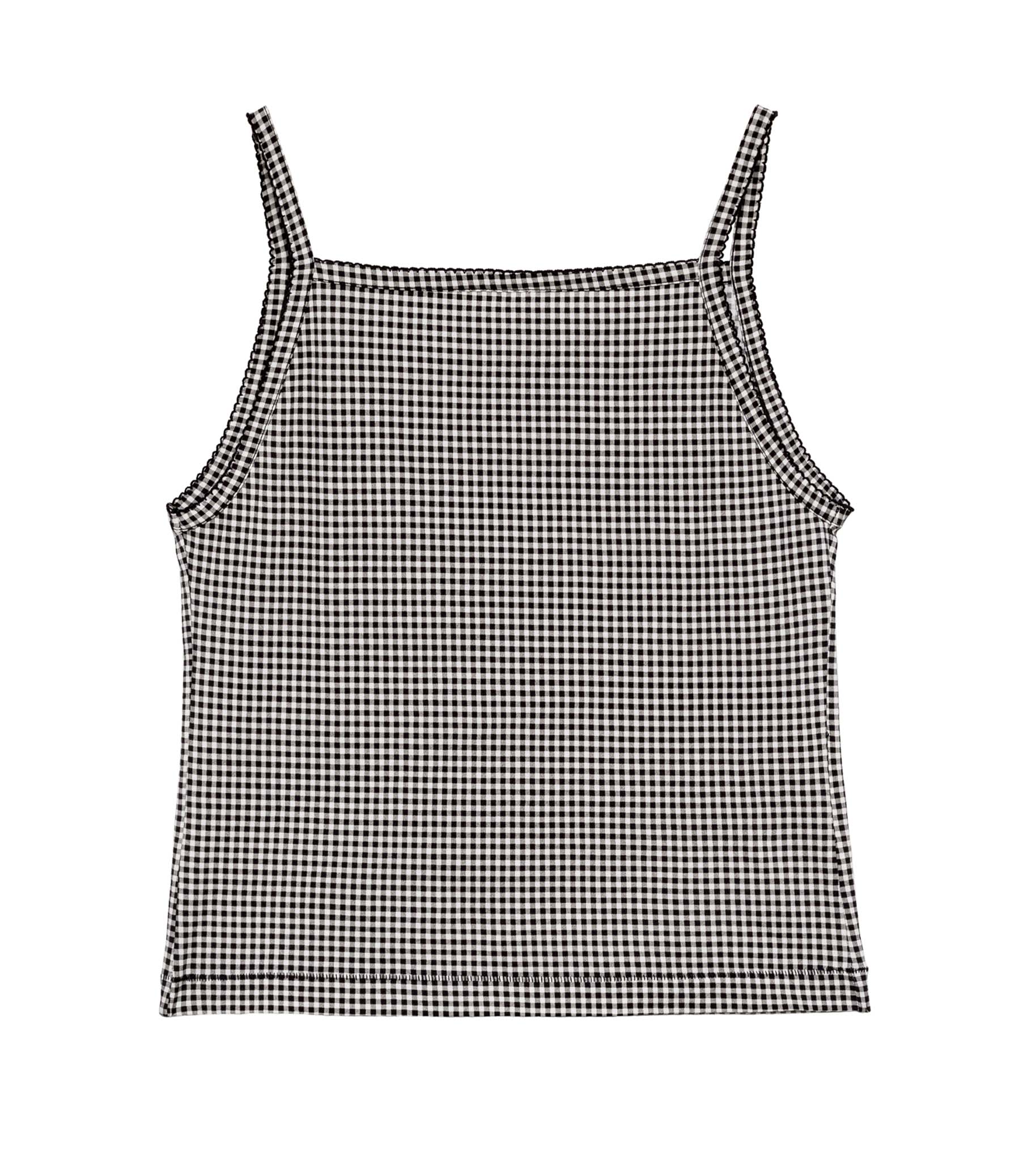 HMD -- ANGIE TANK -- NOIR LA MADDALENA GINGHAM view 5
