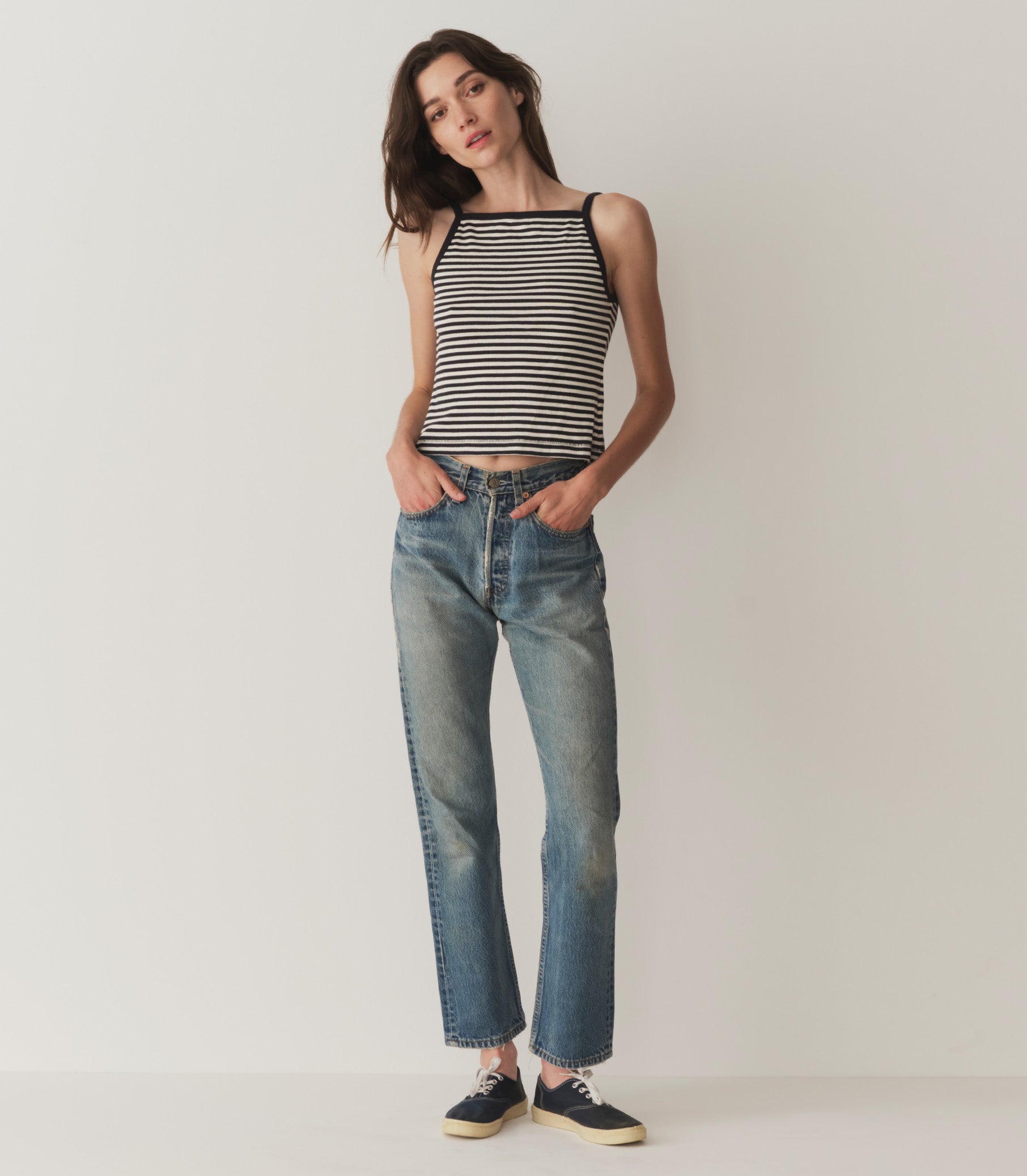 HMD -- ANGIE TANK -- NANTUCKET STRIPE view 2
