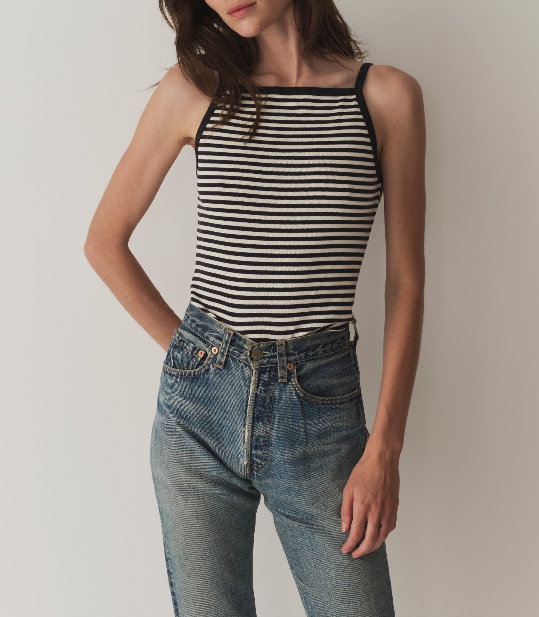 HMD -- ANGIE TANK -- NANTUCKET STRIPE view 3
