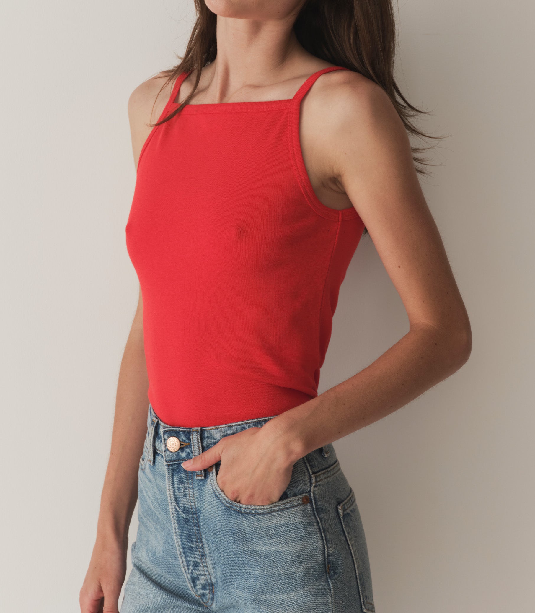 ANGIE TANK -- SCARLET view 2